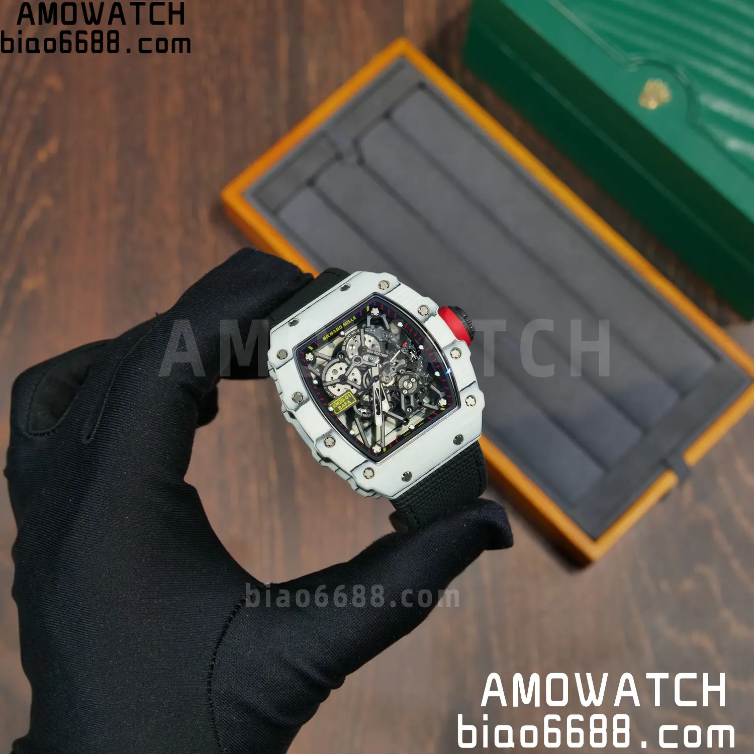 Custom Made: RICHARD MILLE RM035 RM35-01 White Carbon 1:1 Best Edition Skeleton Vaucher RMUL3 114 de90f01fcdb994b 阿默表行AmoWatch
