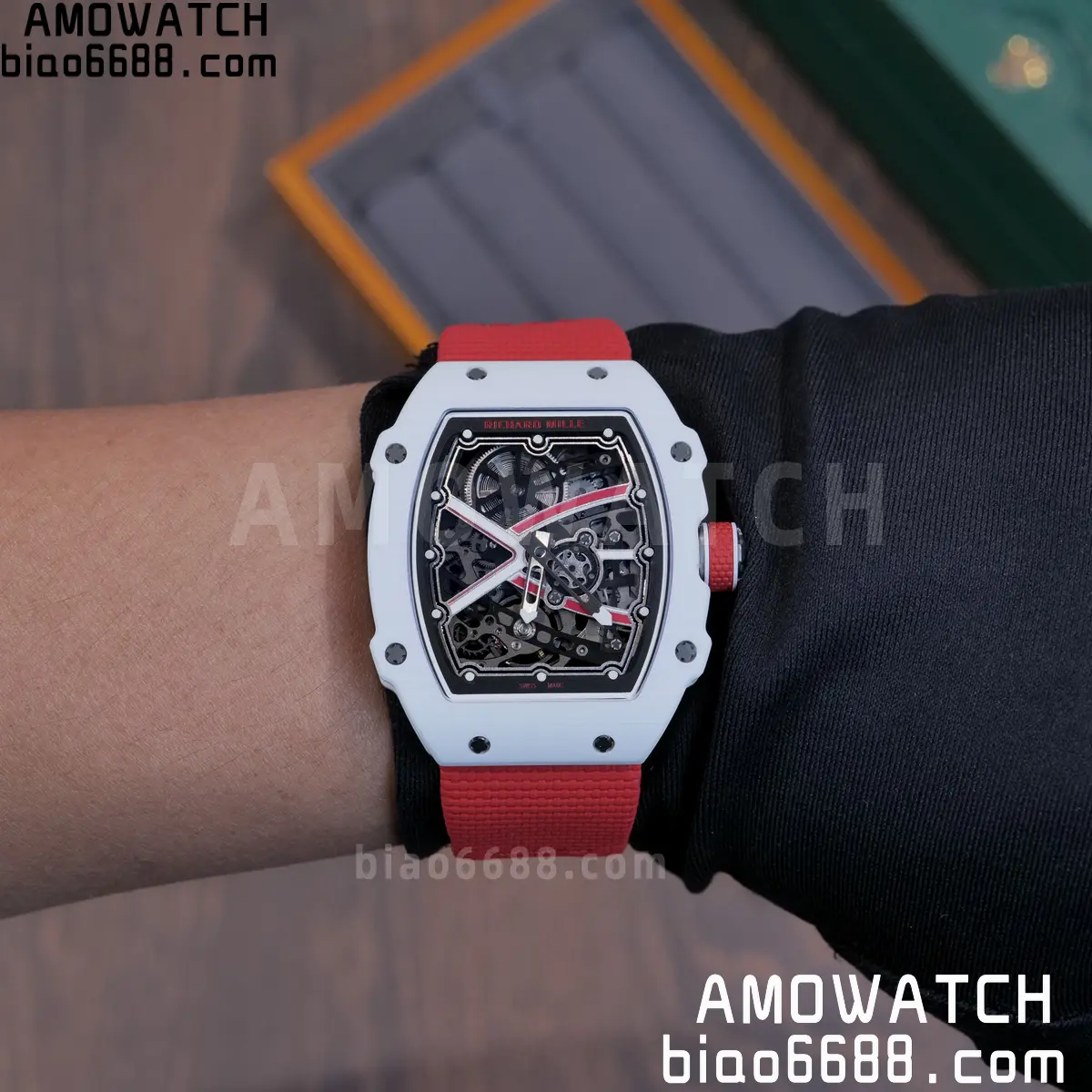 RICHARD MILLE RM67-02 White NTPT Best Edition Umi Maker's Dial on White Nylon strap CRMA7 Clone V9 135 e24fa77fce7f7d0 AMO Watch