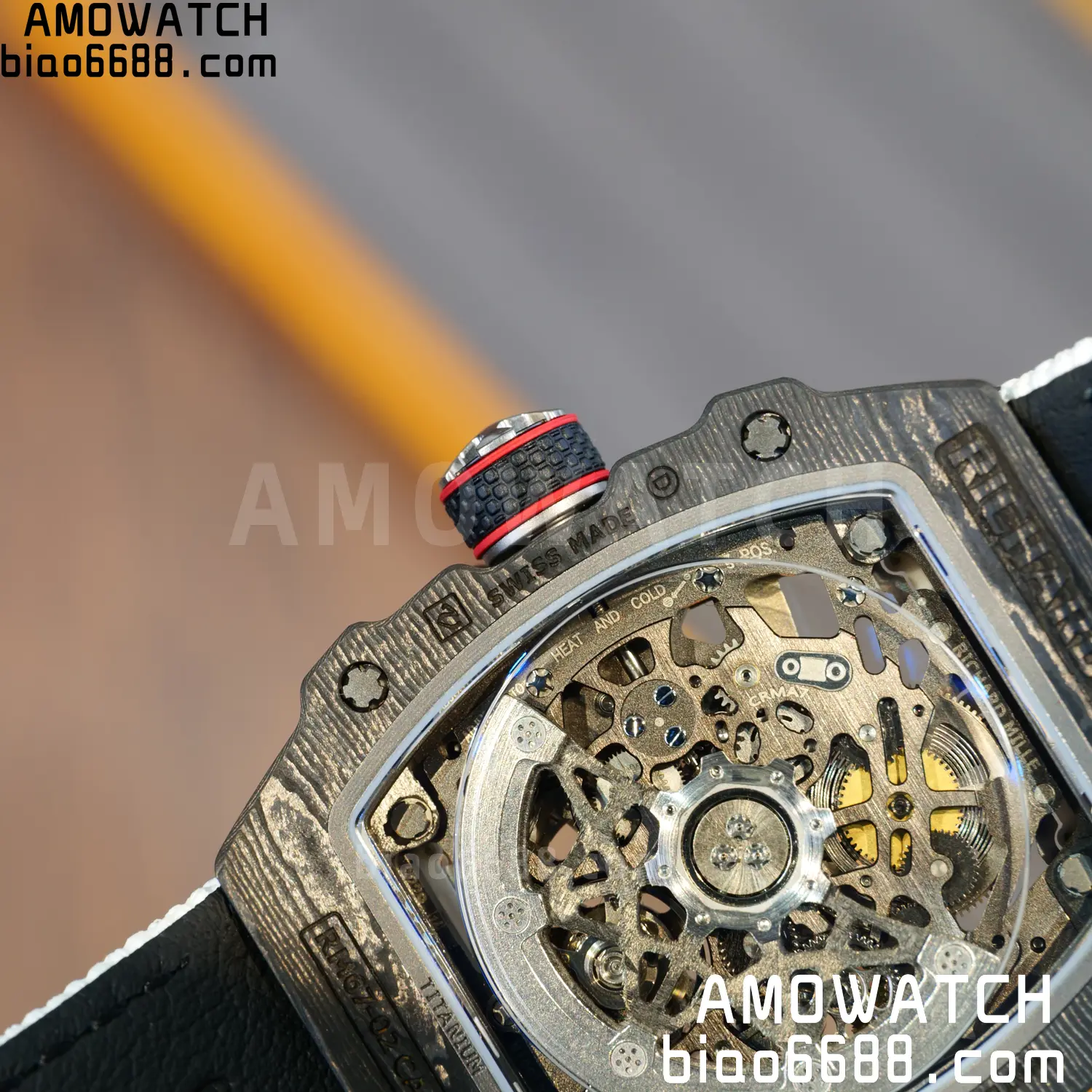 RICHARD MILLE RM67-02 Black NTPT Best Edition Italy Dial on White Nylon strap CRMA7 V9 128 e4db943fc129bd6 阿默表行AmoWatch