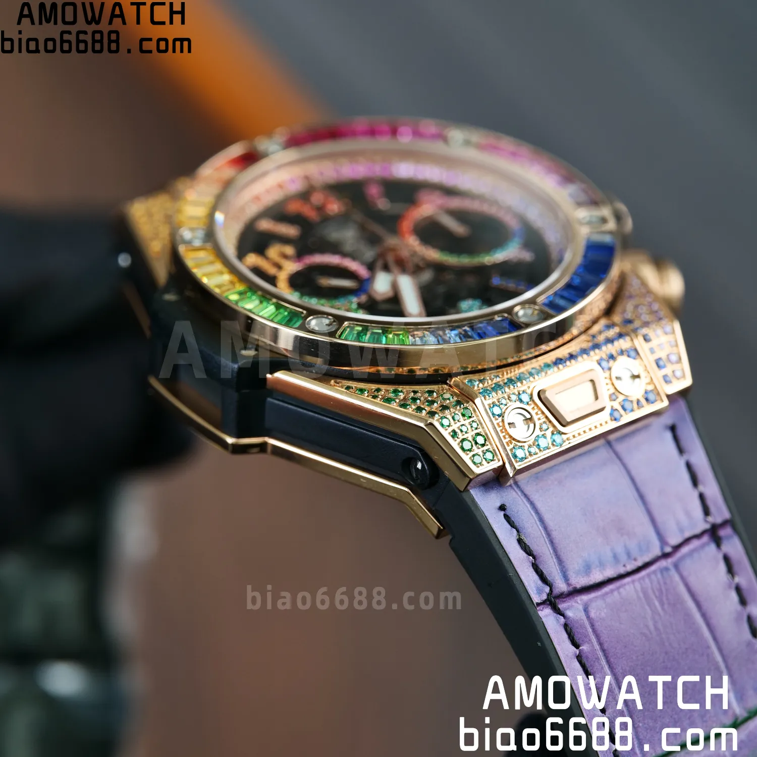 HUBLOT Big Bang Unico Rainbow King 421.OX 42mm BBF 1:1 Best Edition on Rainbow Gummy Strap A1280 69 e7c499d86216f1c AMO Watch