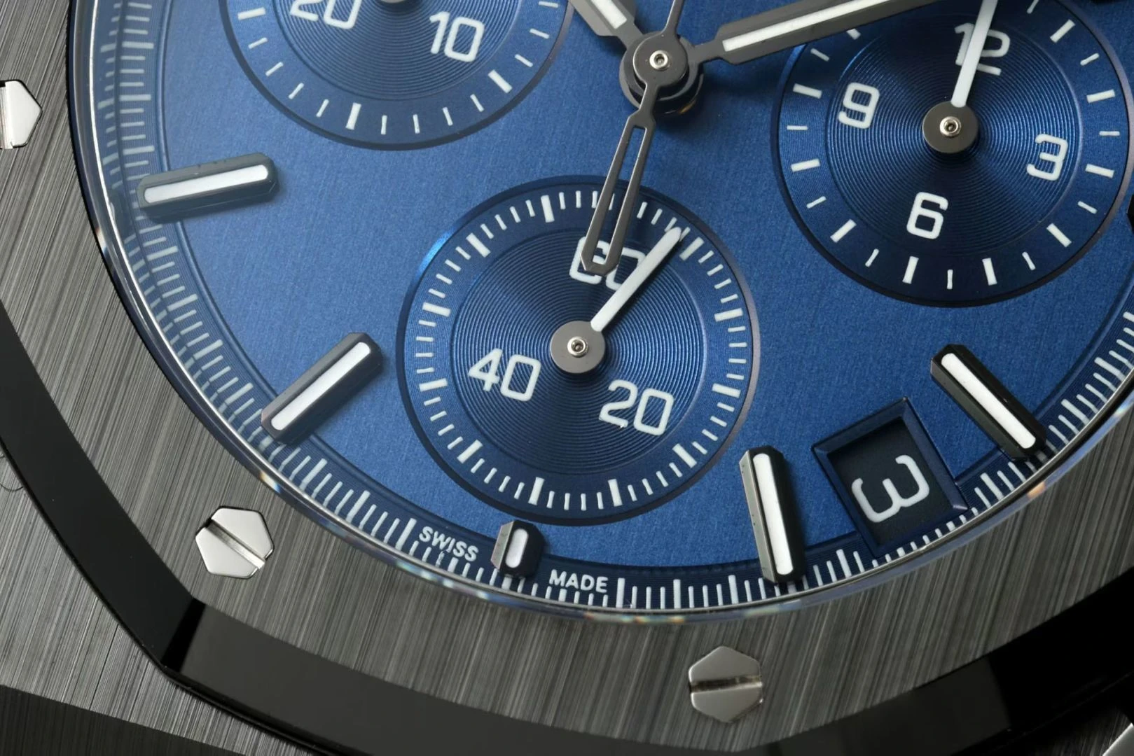 AP Royal Oak Chrono 26240 Black Ceramic DDF 1:1 Best Edition Blue Dial SA4401 Super Clone 21 ea0e595fe8c7a49 阿默表行AmoWatch