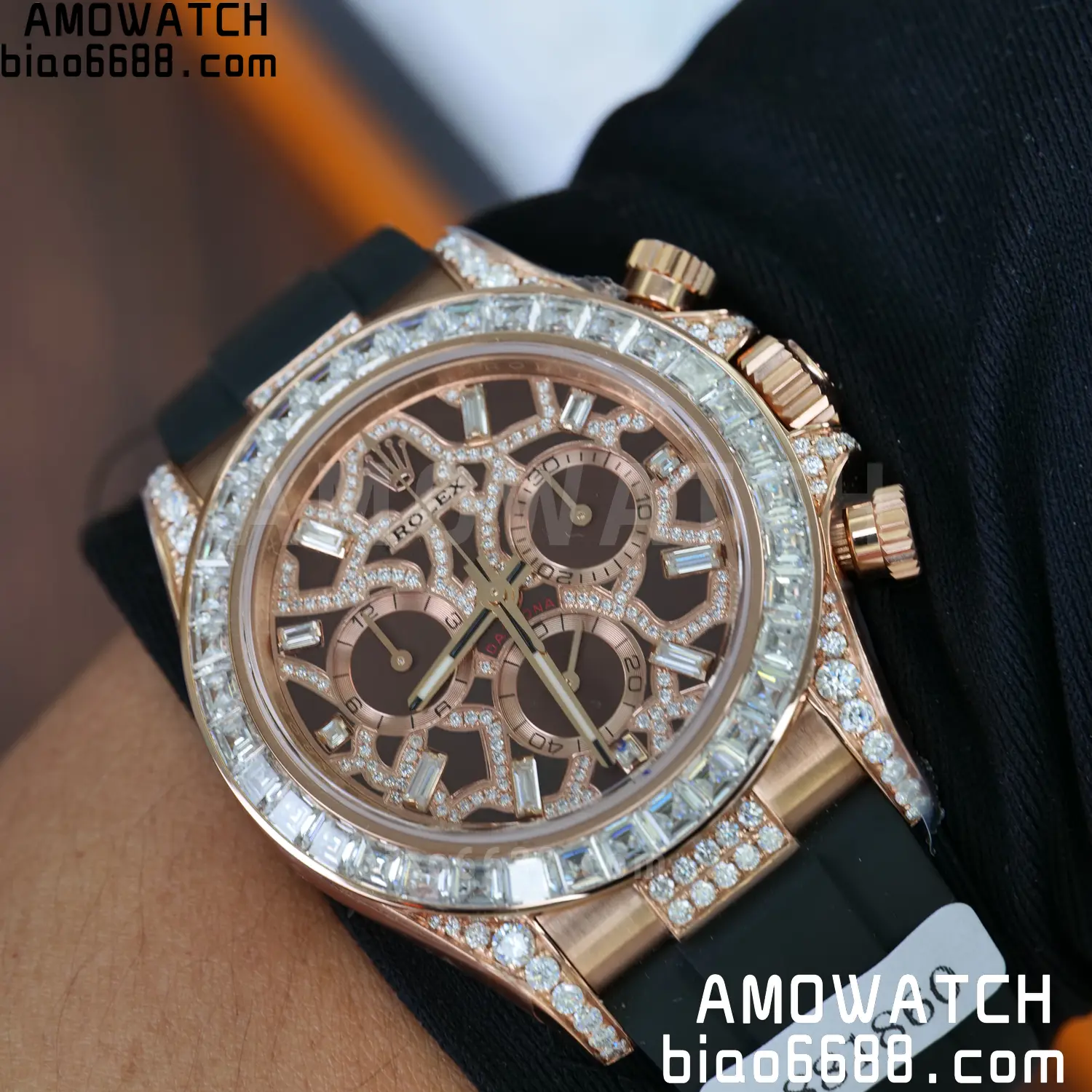 Custom Made Rolex Giraffe Daytona 126555 Mossanite VS4131 (Weighted) 114 ea5c75da20069b6 阿默表行AmoWatch