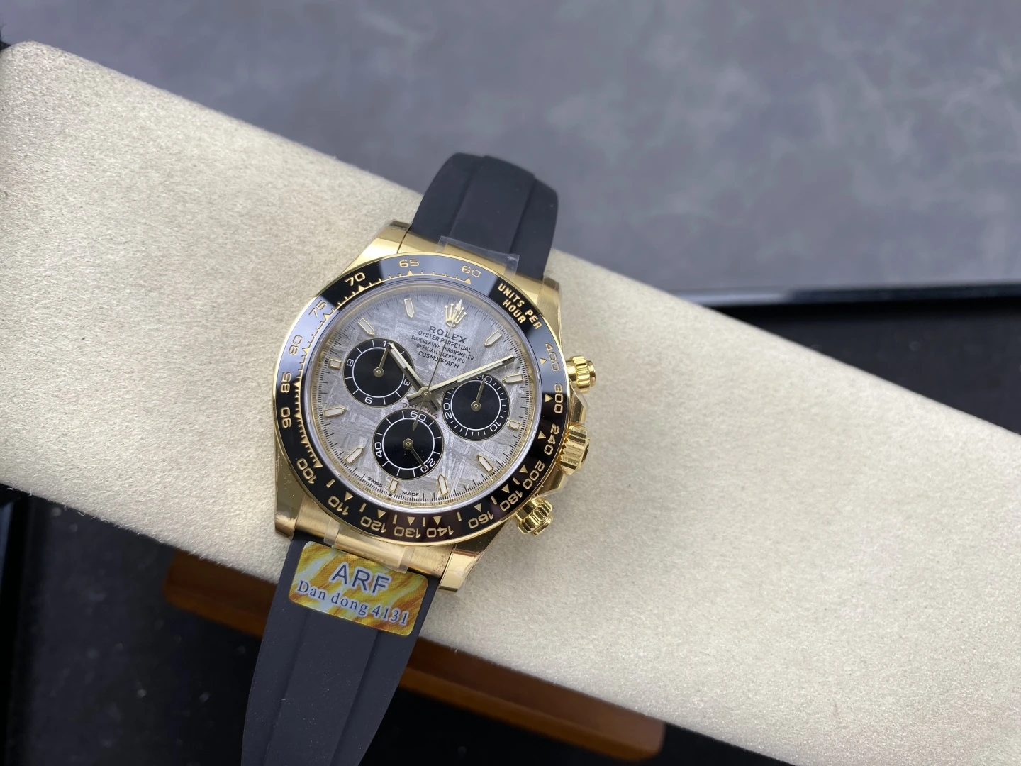 Rolex Daytona 126518 YG ARF1:1 Best Edition Meteorite Dial on Oysterflex Strap DD4131 32 eb6d0bfb39dede0 阿默表行AmoWatch