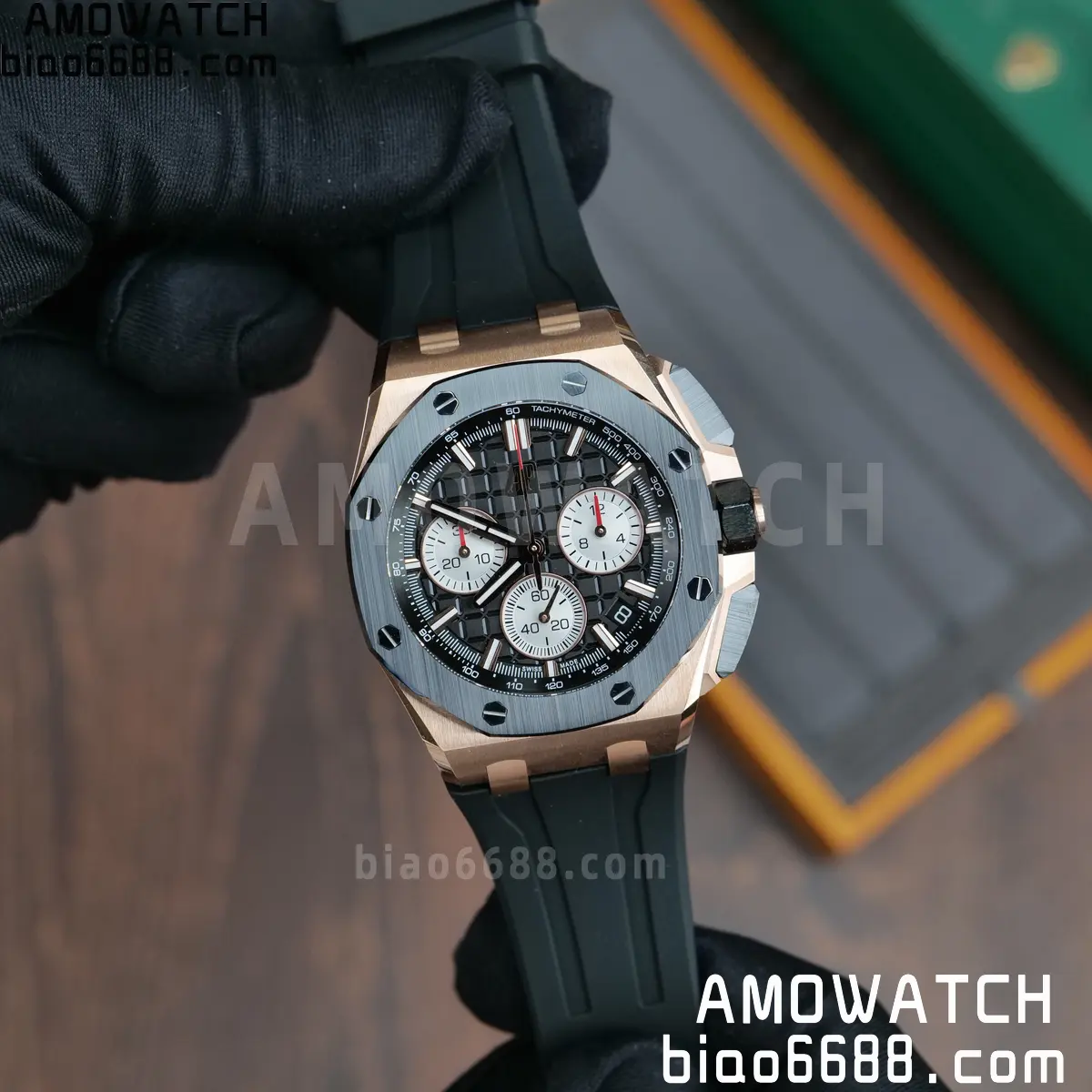 AP Royal Oak Offshore 43mm 26420ro RG DDF 1:1 Best Edition Black Dial on Black Rubber Super Clone 4401 (Weighted) 32 ee6a934ae893369 阿默表行AmoWatch