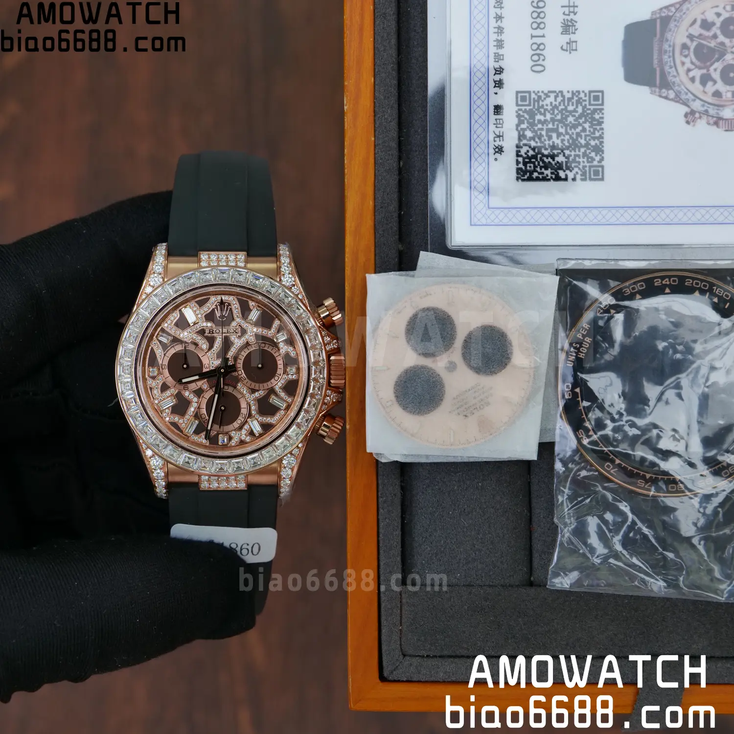 Custom Made Rolex Giraffe Daytona 126555 Mossanite VS4131 (Weighted) 83 ef55330667e1636 阿默表行AmoWatch