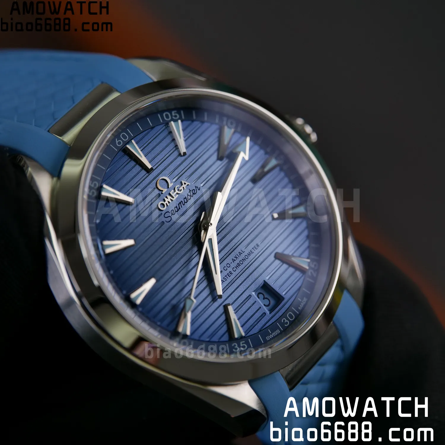 Aqua Terra 41mm VSF 1:1 Best Edition Summer Blue Dial on Blue Rubber Strap A8900 Super Clone 74 f01e8e3a5c0ac47 AMO Watch