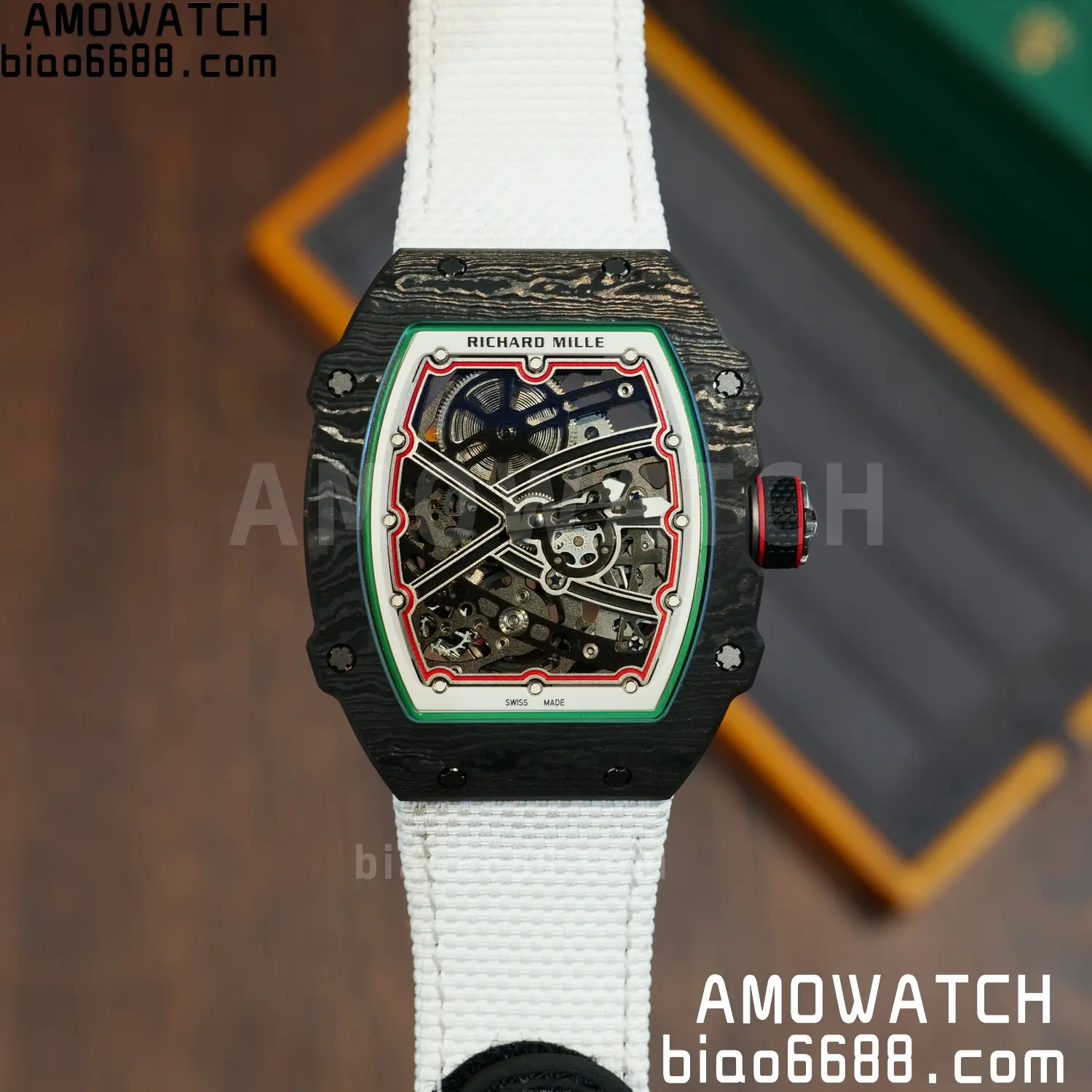 RICHARD MILLE RM67-02 Black NTPT Best Edition Italy Dial on White Nylon strap CRMA7 V9 107 f24033b4f6070b1 阿默表行AmoWatch