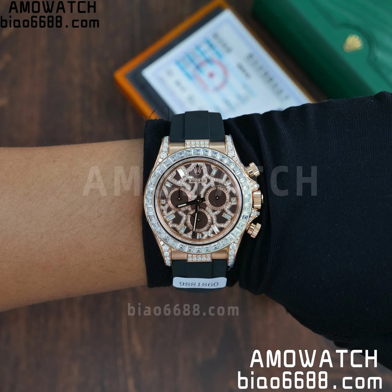 Custom Made Rolex Giraffe Daytona 126555 Mossanite VS4131 (Weighted) 121 fb186187f82fe57 阿默表行AmoWatch