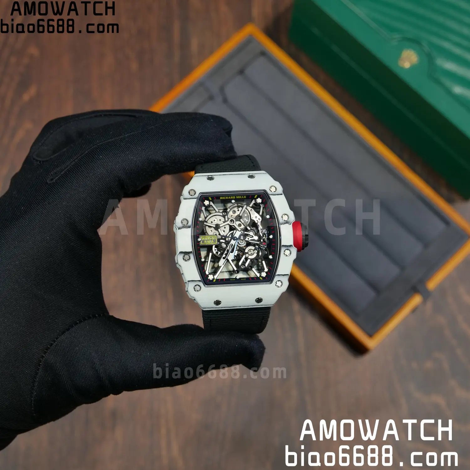 Custom Made: RICHARD MILLE RM035 RM35-01 White Carbon 1:1 Best Edition Skeleton Vaucher RMUL3 115 fb709b506b201d7 阿默表行AmoWatch