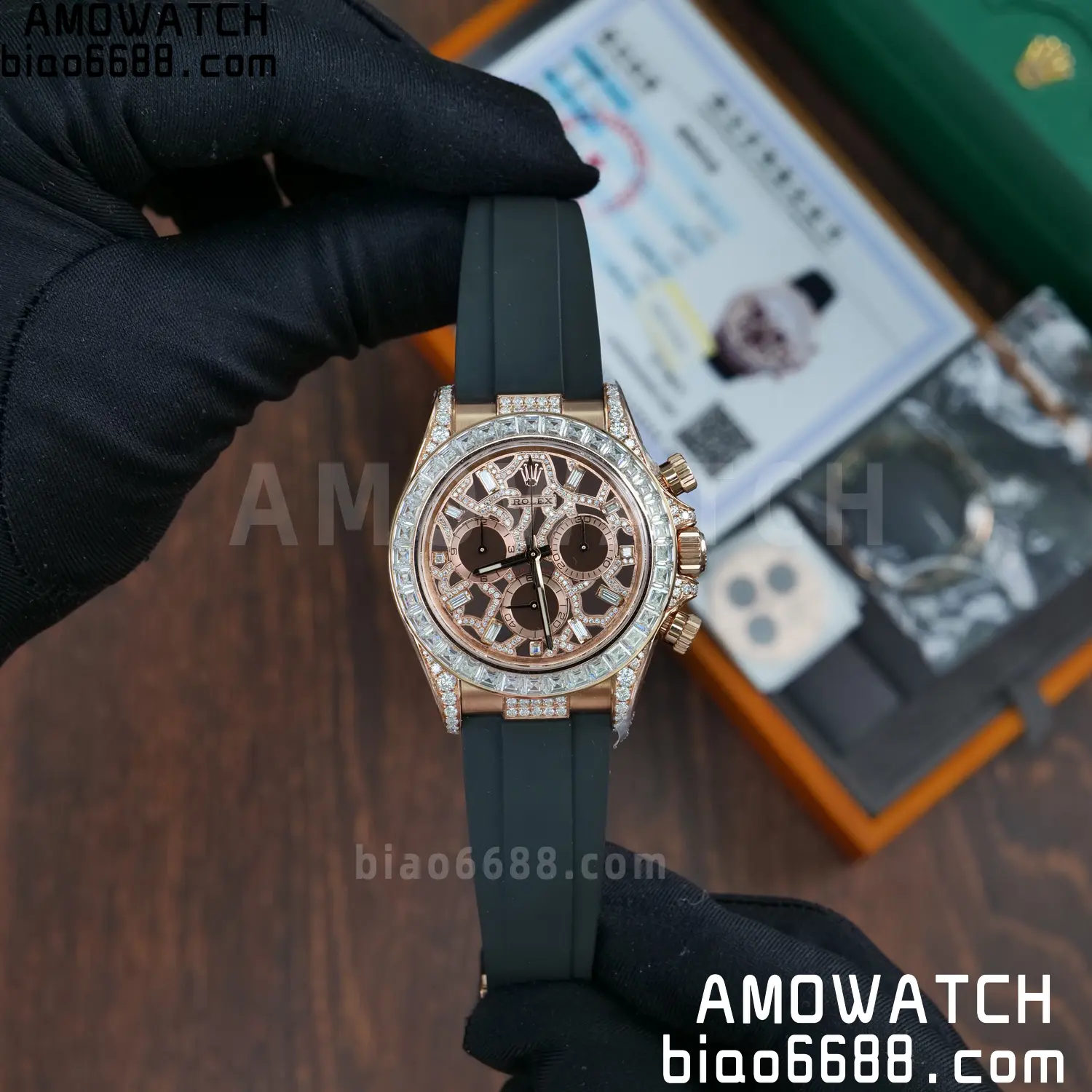 Custom Made Rolex Giraffe Daytona 126555 Mossanite VS4131 (Weighted) 89 fc9e4f97877c905 阿默表行AmoWatch