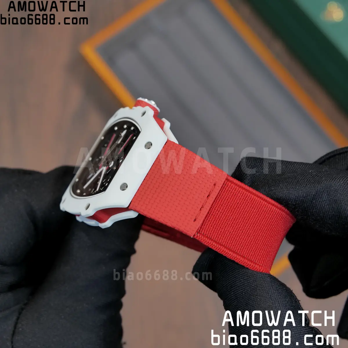 RICHARD MILLE RM67-02 White NTPT Best Edition Umi Maker's Dial on White Nylon strap CRMA7 Clone V9 101 fcd000a995fc08a AMO Watch
