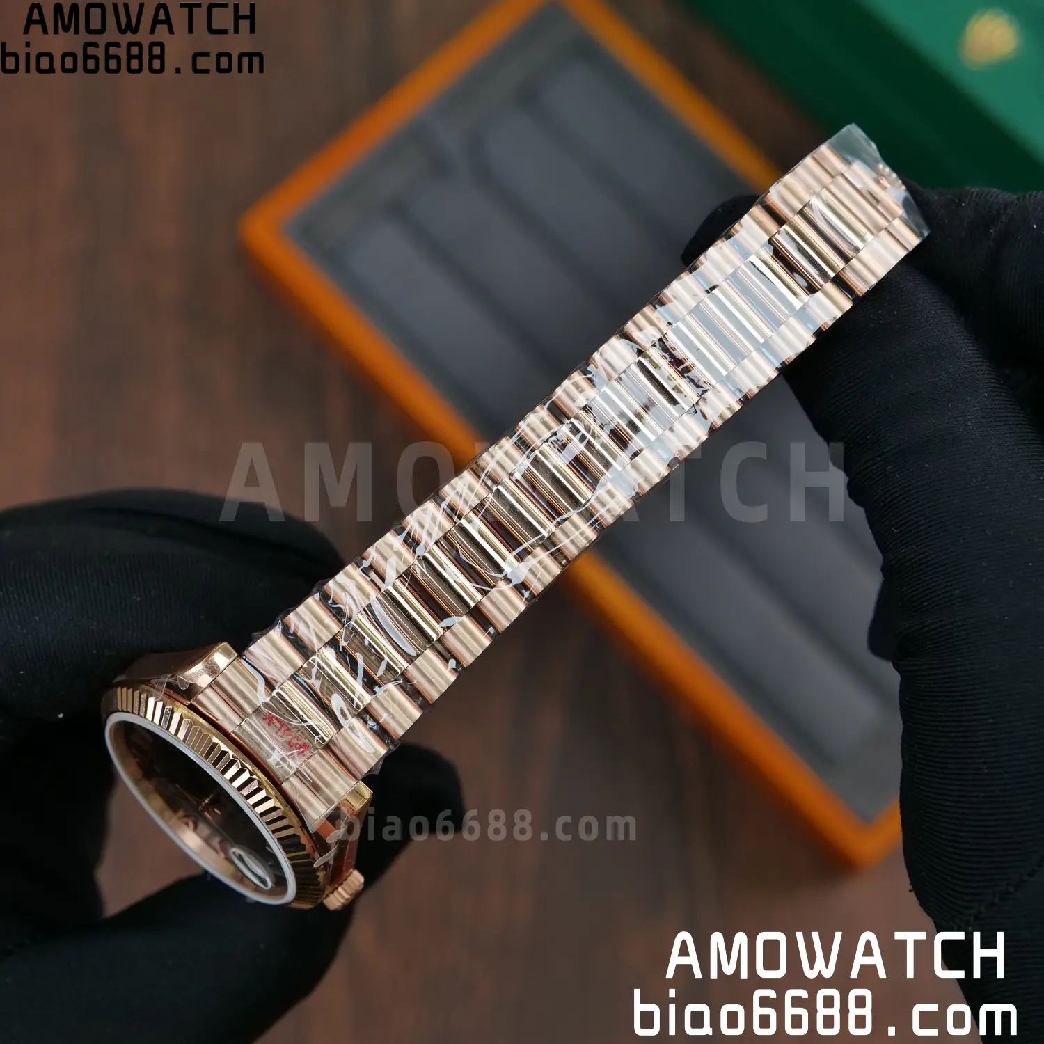 Rolex DayDate 228235 40 RG QF1:1 Best Edition Brown Roman Dial on Bracelet V6(Tungsten Heavy Versio) 63 fdd7c841ad43bae 阿默表行AmoWatch
