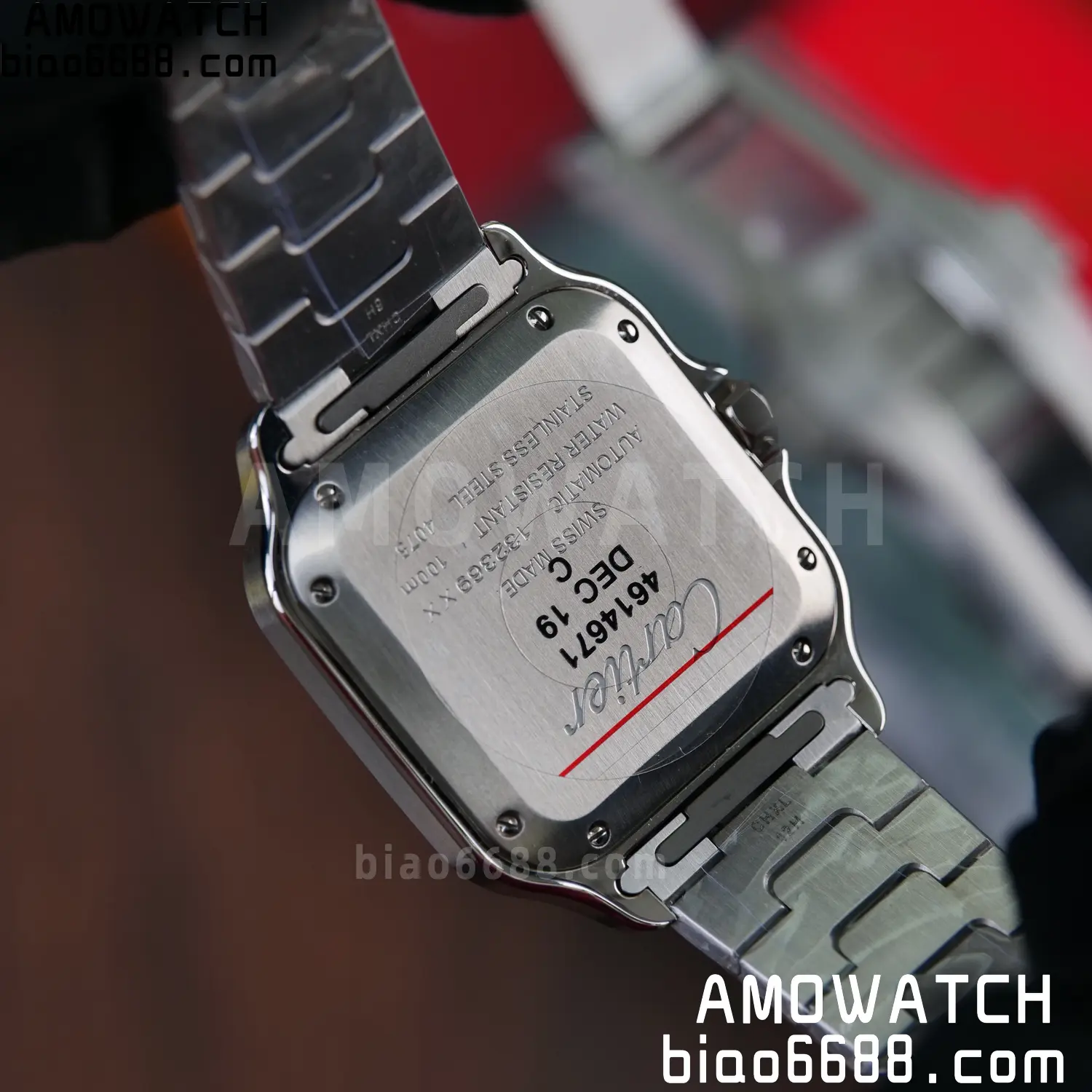 Santos de Cartier 35mm SS BVF 1:1 Best Edition Green Dial on SS Bracelet MIYOTA 9015 81 fde099db703d506 阿默表行AmoWatch