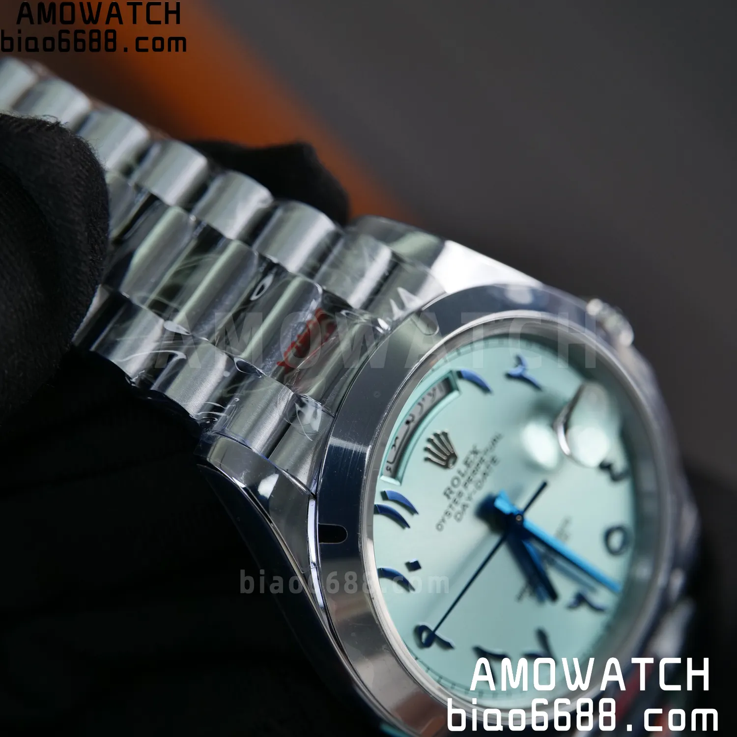 Rolex DayDate m228396tbr 40mm QF 1:1 Best Edition Ice Blue Dial V6(Tungsten Heavy Version) 76 fe208a29c72aad0 阿默表行AmoWatch
