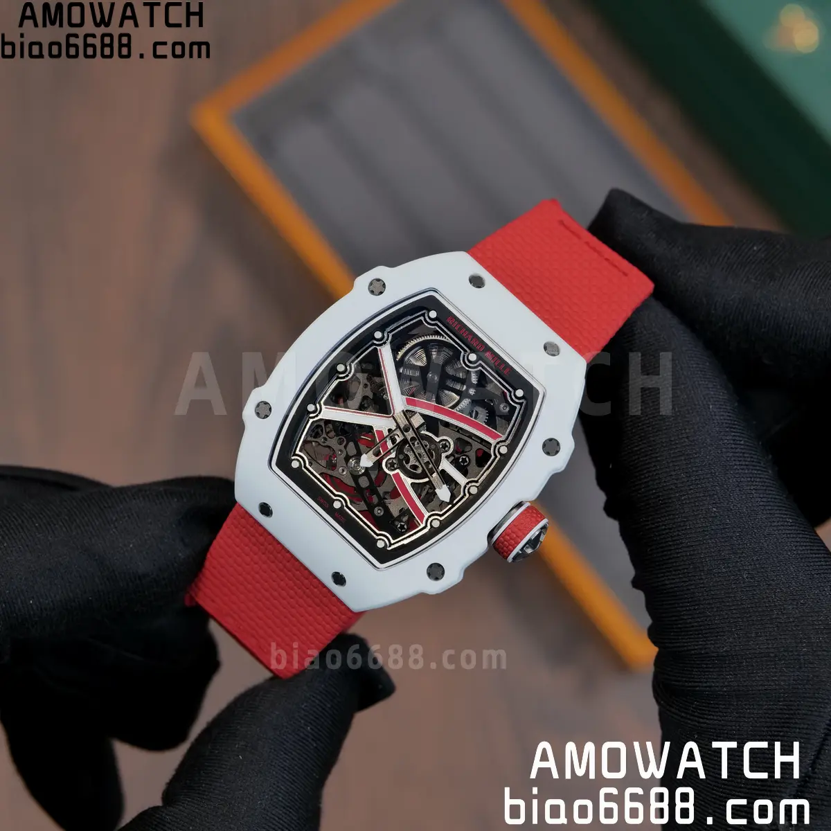 RICHARD MILLE RM67-02 White NTPT Best Edition Umi Maker's Dial on White Nylon strap CRMA7 Clone V9 99 ff6164a7fc96d3b AMO Watch