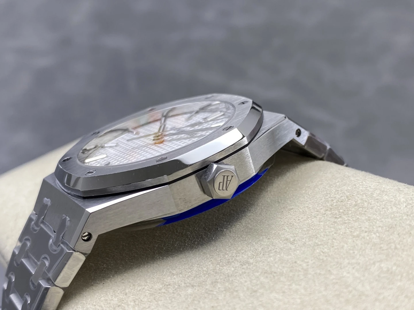 AP Royal Oak 41mm 15500 SS ZF 1:1 Best Edition White Textured Dial on SS Bracelet A4302 V3 30 015d6d229a2cb0d 阿默表行AmoWatch