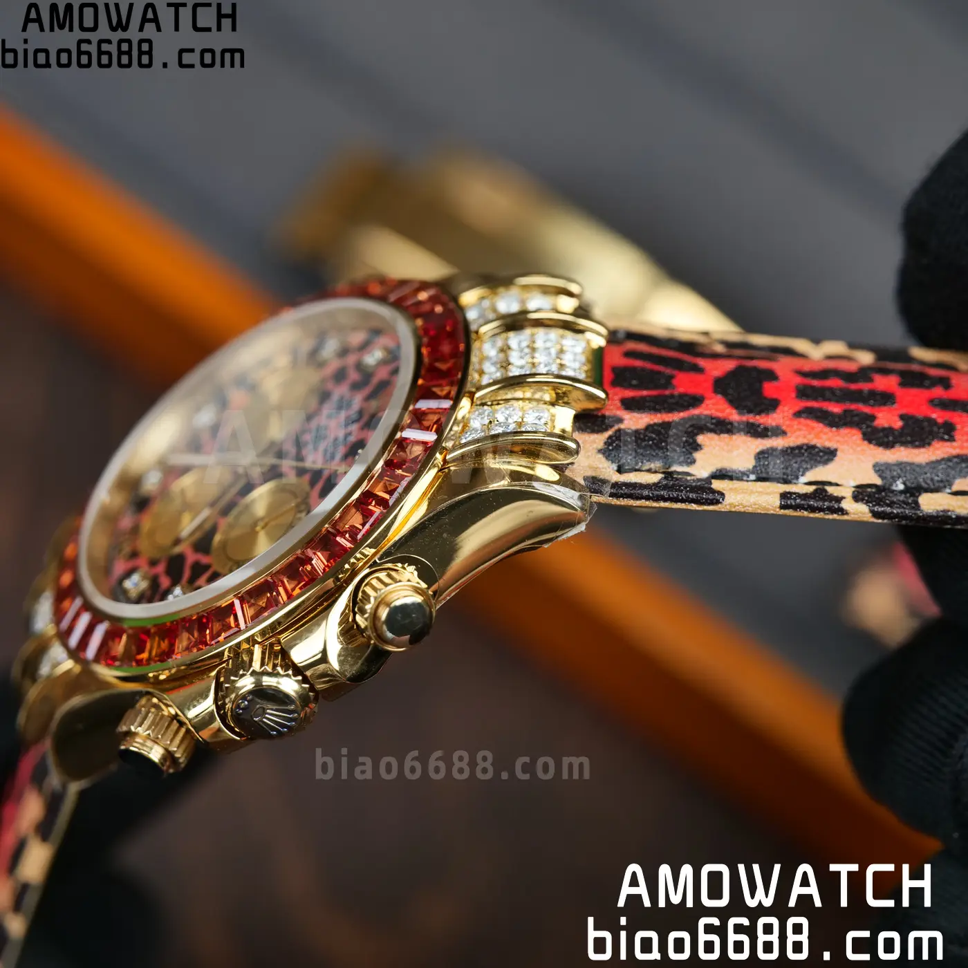 Rolex Daytona 116598SACO PPM Factory Best Edition Leopard Dial on Leopard Leather Strap 4130 82 03bf3146307268d 阿默表行AmoWatch