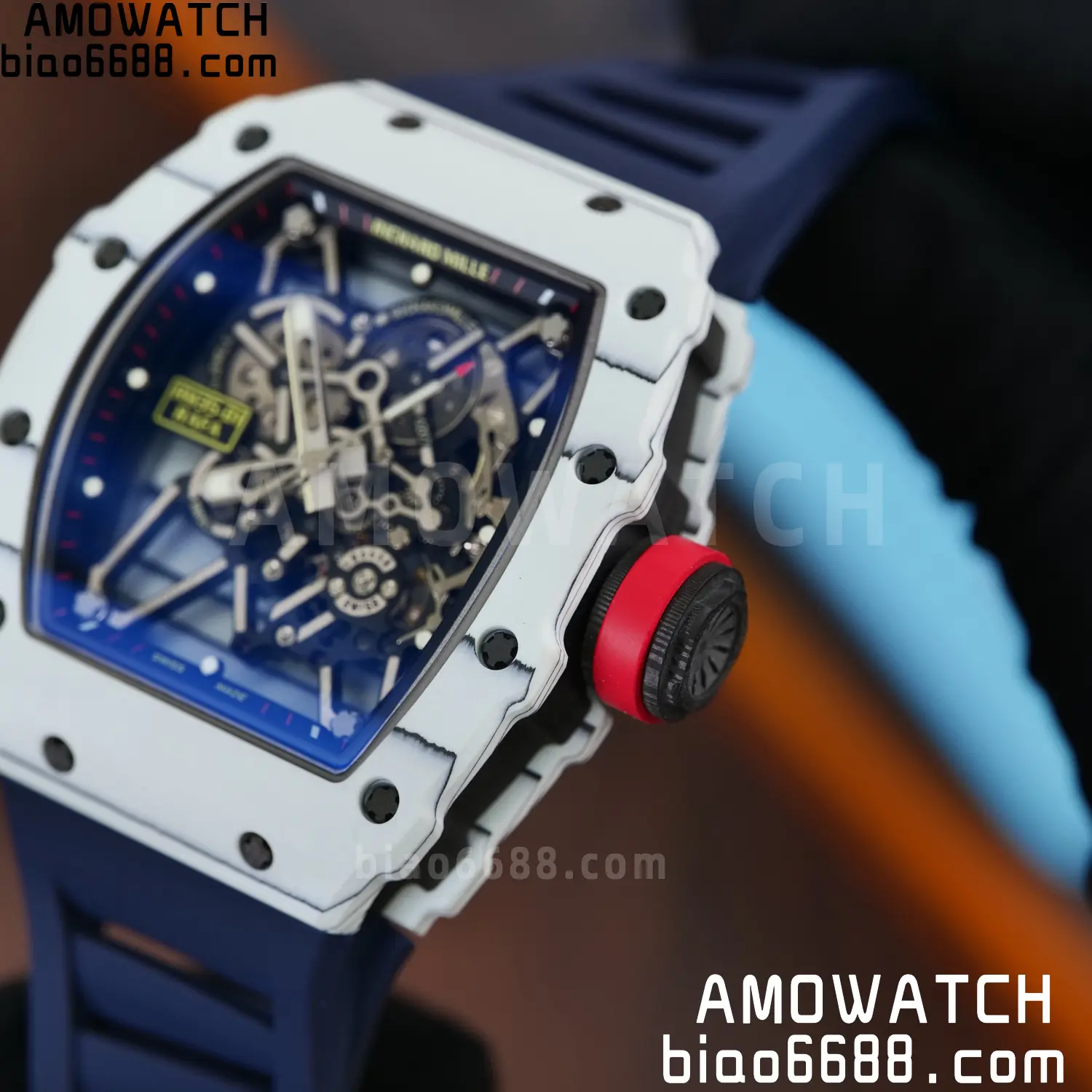 Custom Made RICHARD MILLE RM035 RM35-01 White Carbon BBR 85 08cd630b8251649 AMO Watch