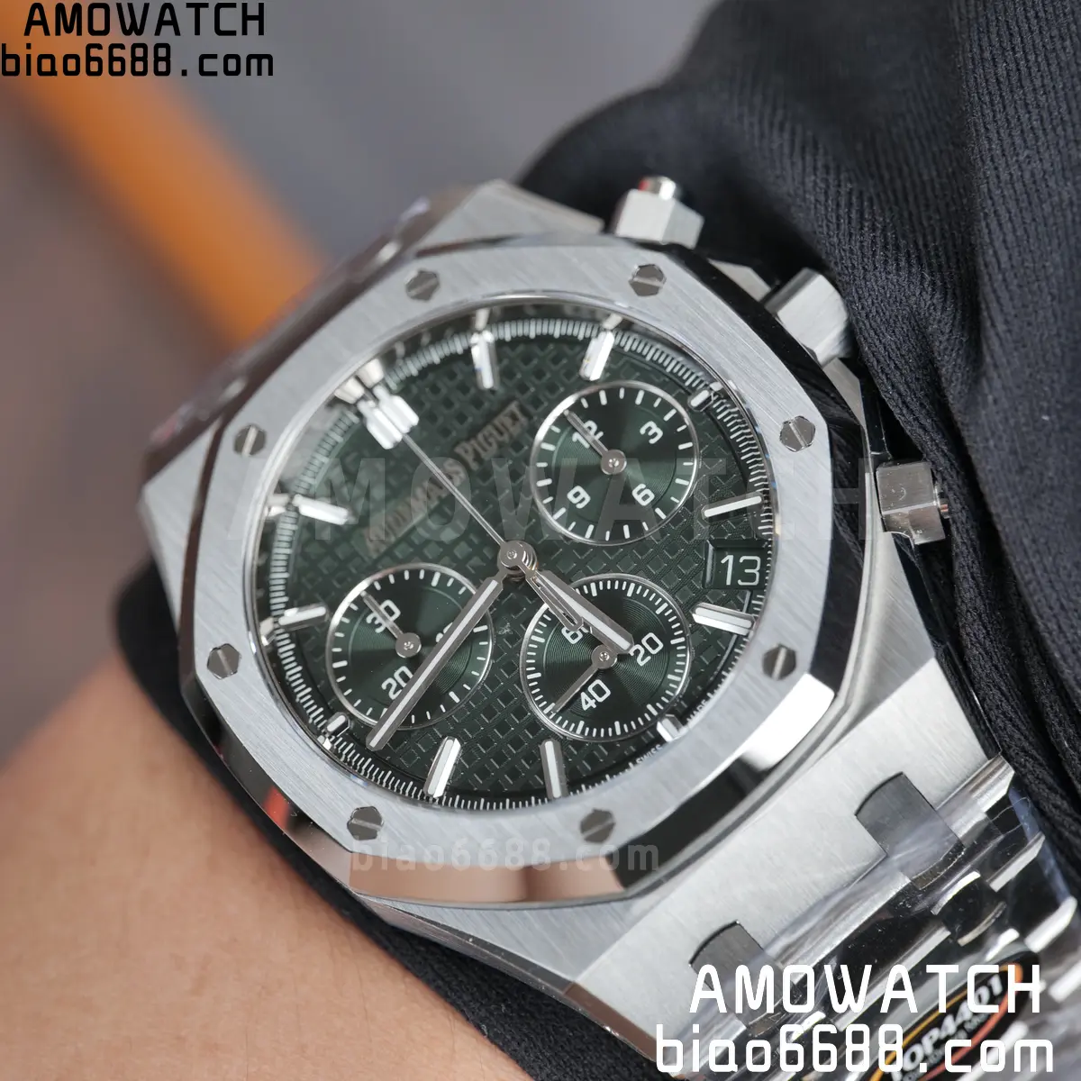 Royal Oak Chrono 26240 SS TOPF 1:1 Best Edition Green Dial on SS Bracelet SA4401 Super Clone 114 0b2ab3e74100ea6 阿默表行AmoWatch