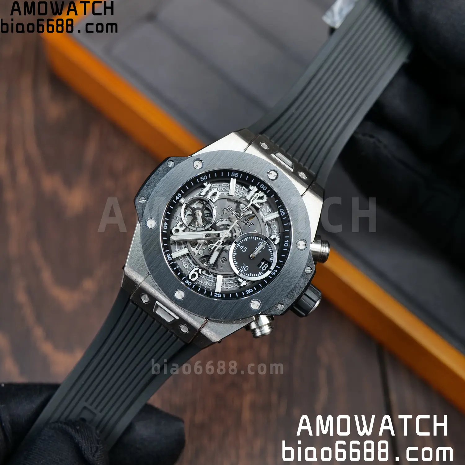 HUBLOT Big Bang Unico 42mm SS BBF 1:1 Best Edition Skeleton Dial on Black Rubber Strap A1280 V2 74 0b7b792e477a4f7 AMO Watch