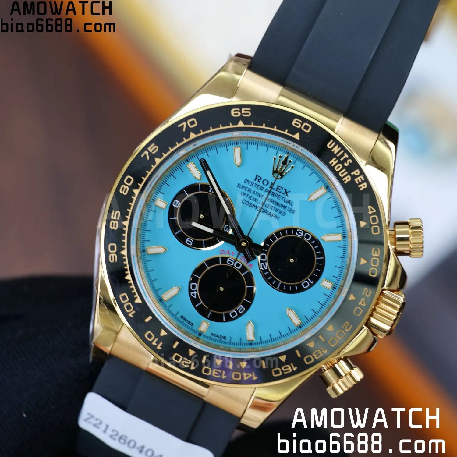 Custom Made Rolex Daytona M126518LN QF 4131 18K Yellow Gold Plated (Weighted) 96 1461705efb2d88f AMO Watch