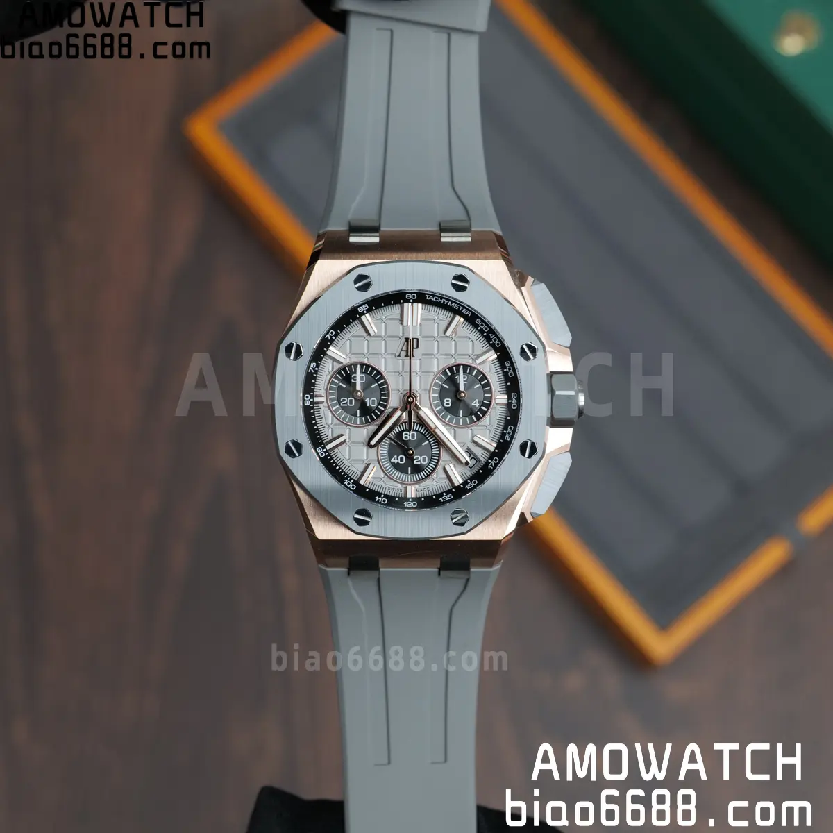 AP Royal Oak Offshore 43mm 26420OI RG DDF 1:1 Best Edition Gray Dial on Gray Rubber Super Clone 4401 (Weighted) 92 157a5df7dd6d59c AMO Watch