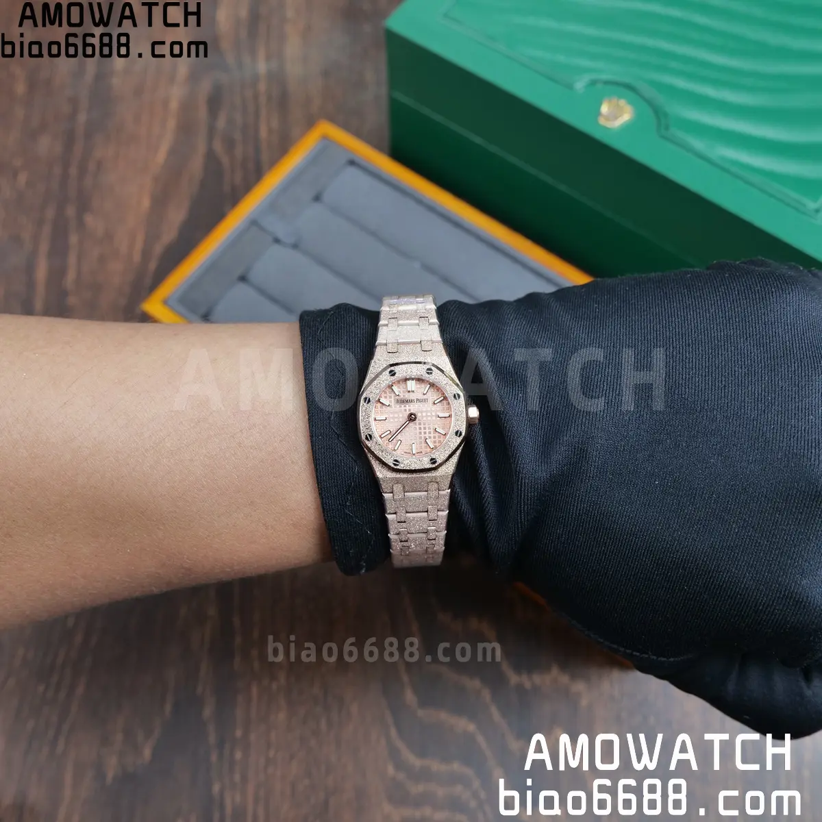 AUDEMARS PIGUET Lady Royal Oak 67630 23mm RG TW Best Edition Silver Dial Swiss Quartz 96 171325af367f1c7 AMO Watch