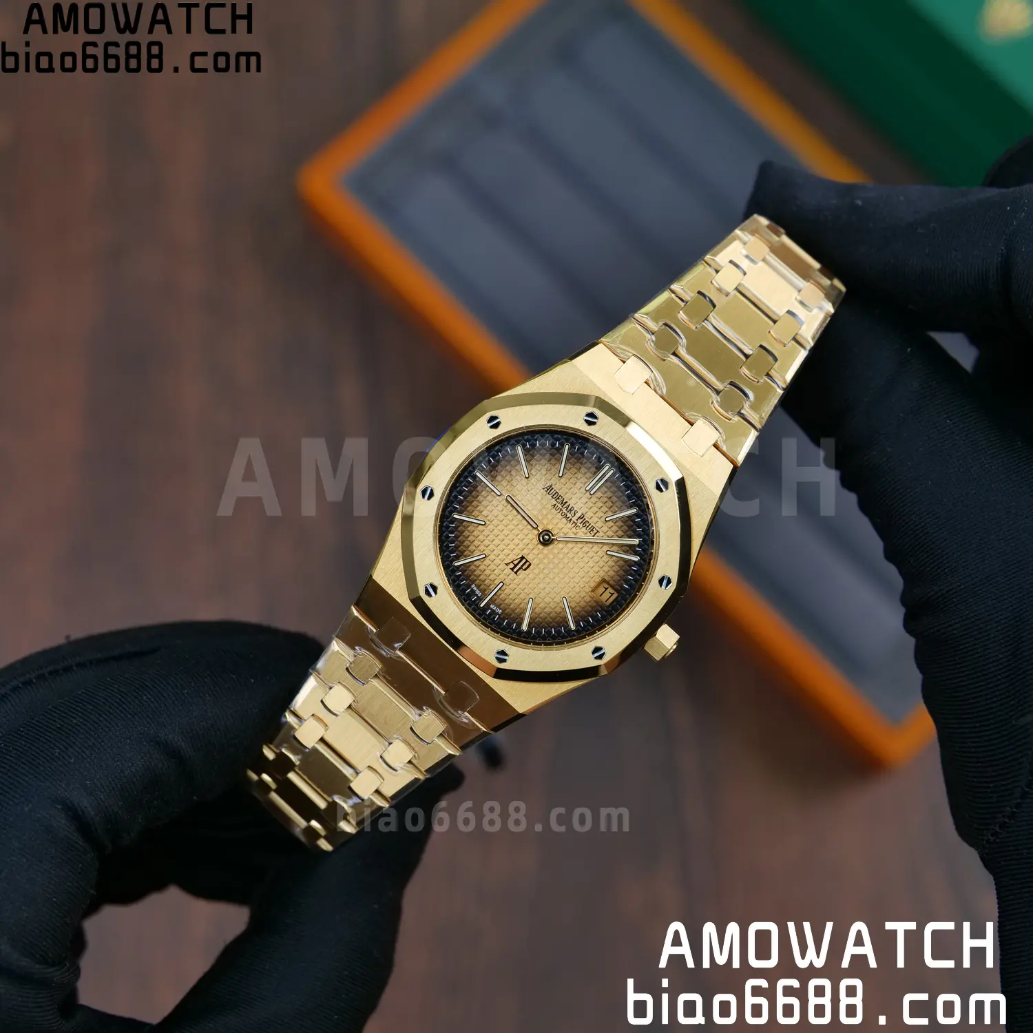 Royal Oak 39mm 16202 YG ZF 1:1 Best Edition YG Smoked Dial on YG Bracelet A7121 65 197a8248d5e042a 阿默表行AmoWatch