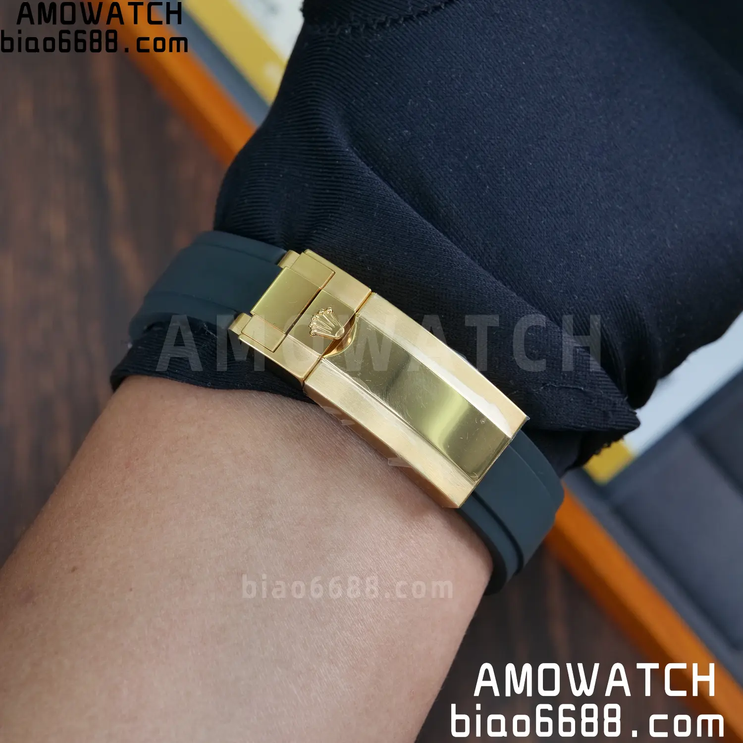 Custom Made Rolex Daytona M126518LN QF 4131 18K Yellow Gold Plated (Weighted) 101 1a7c180ca94509c AMO Watch