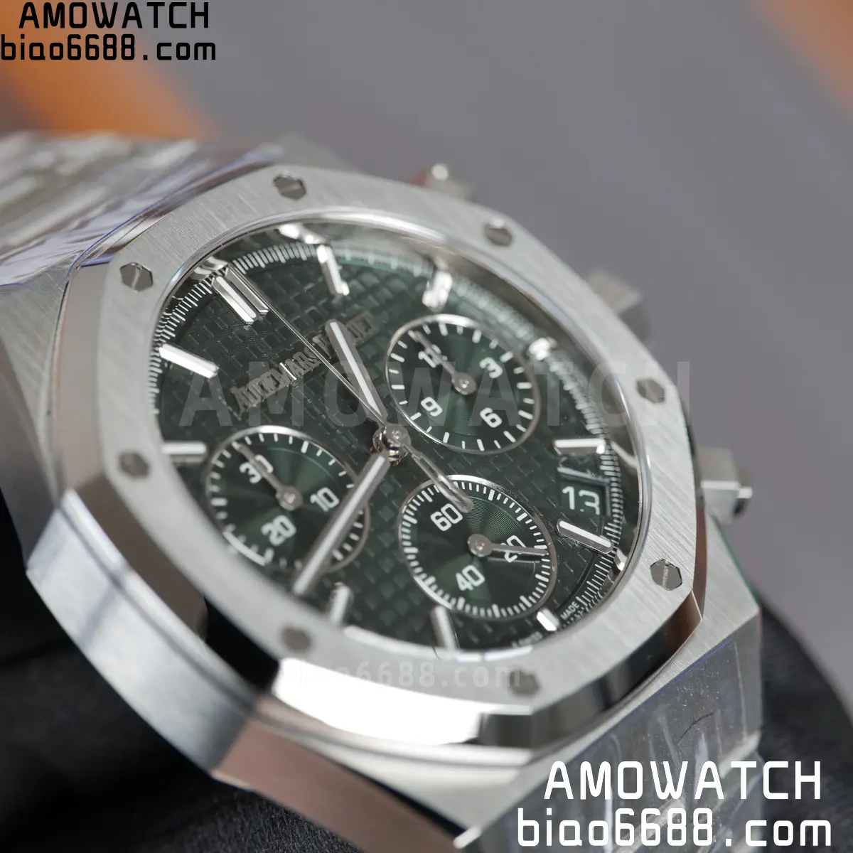 Royal Oak Chrono 26240 SS TOPF 1:1 Best Edition Green Dial on SS Bracelet SA4401 Super Clone 104 1acdc5c24e7da54 阿默表行AmoWatch
