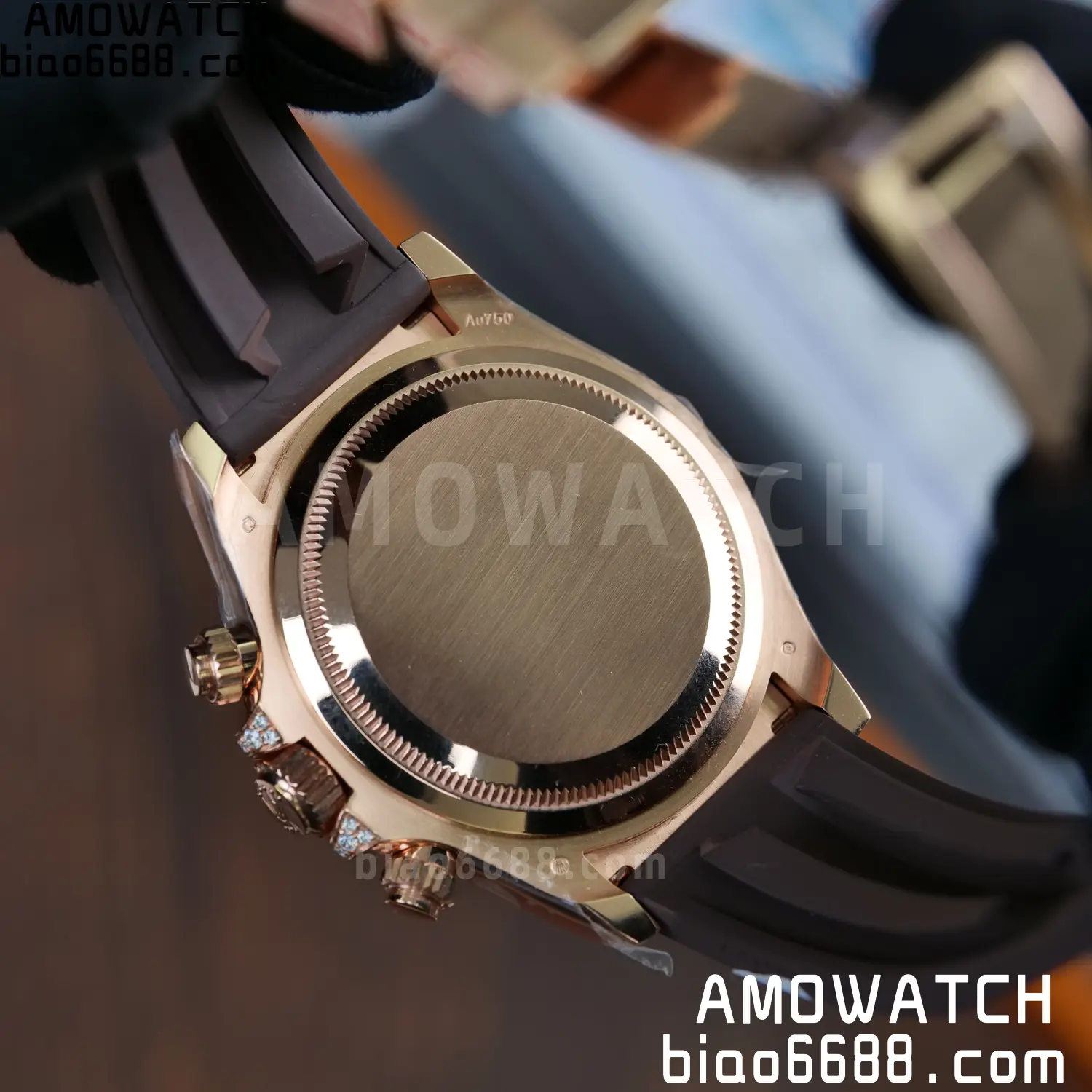 Custom Made Rolex Giraffe Daytona 126555 Mossanite with Brown Strap VS4131 (Weighted) 88 1c64a5db2d0b600 阿默表行AmoWatch