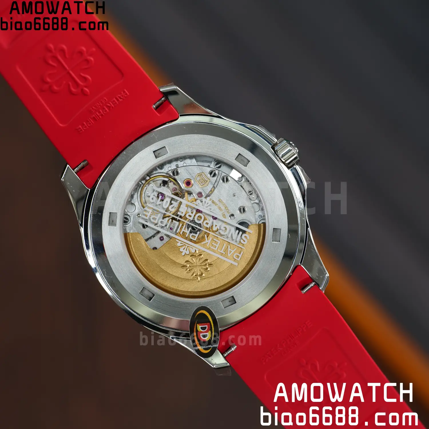 PP Aquanaut 5167 SS Singapore DDF 1:1 Best Edition Gray Dial on Red Rubber Strap DD324 V2 97 1dfc147d11d94c4 AMO Watch