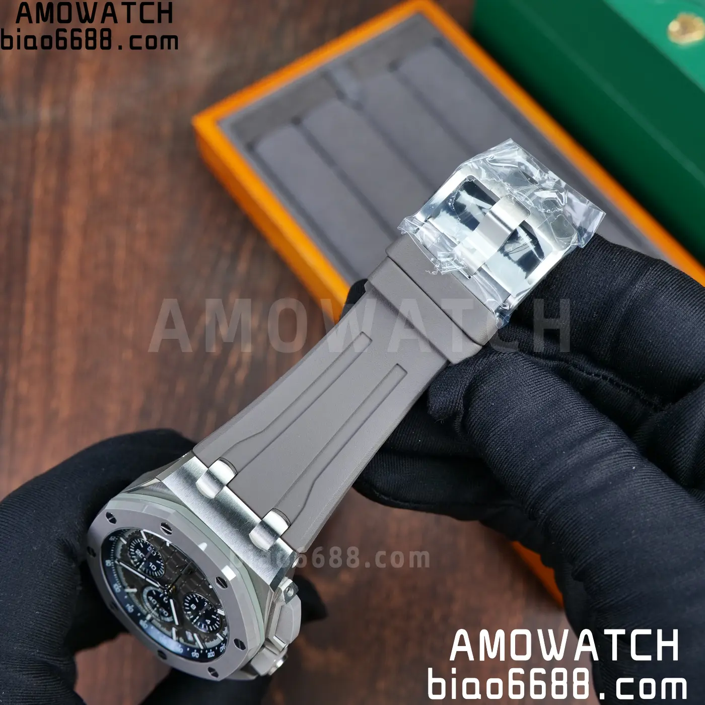 AP Royal Oak Offshore 43mm 26420so SS DDF 1:1 Best Edition Gray/Blue Dial on Gray Rubber Strap DD4401 Super Clone 74 1e6d44b30c59e47 阿默表行AmoWatch
