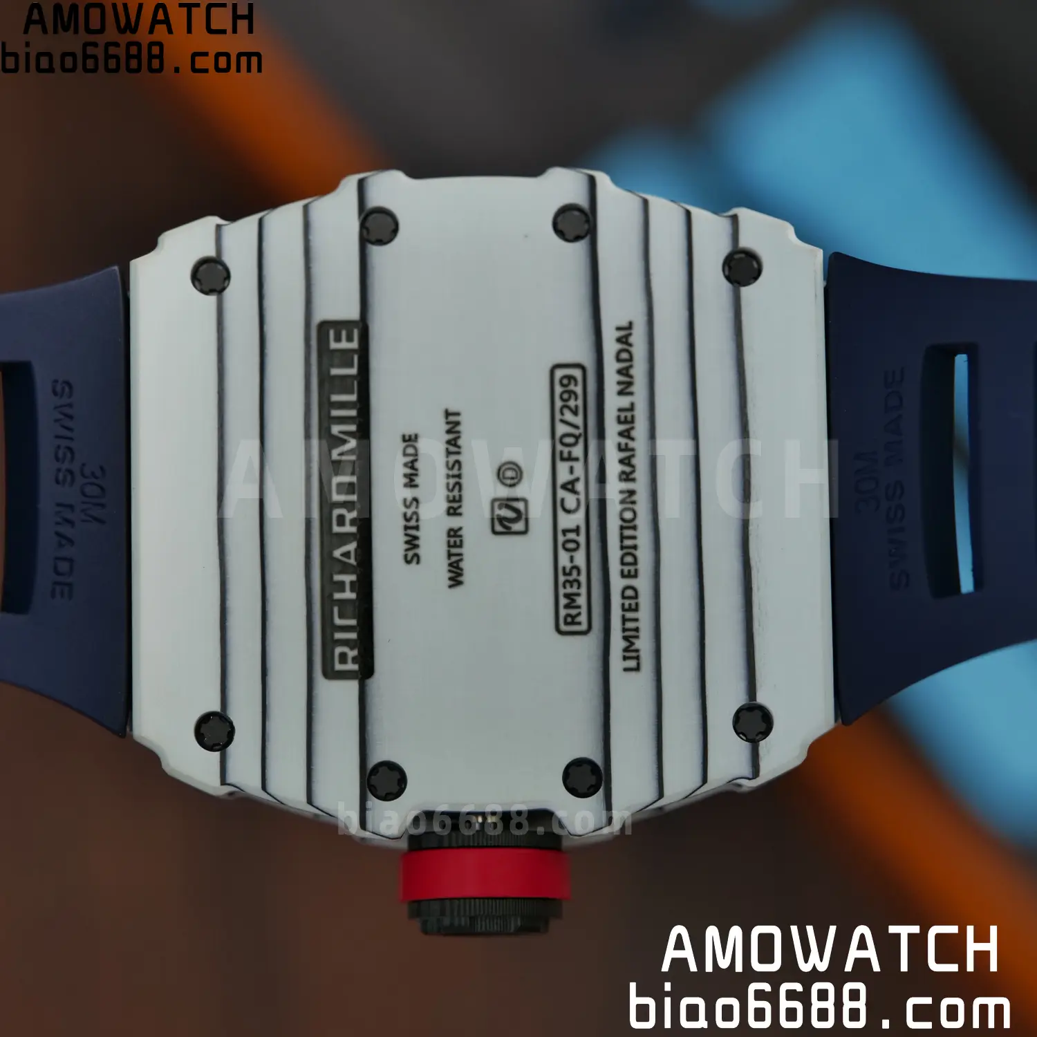 Custom Made RICHARD MILLE RM035 RM35-01 White Carbon BBR 99 1ebf795f15e4821 AMO Watch
