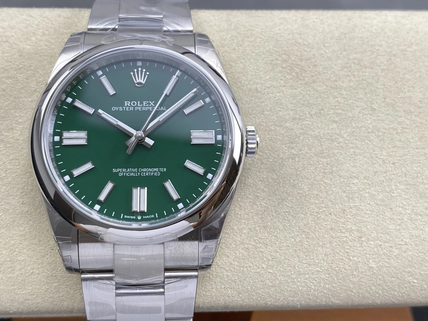 Rolex Oyster Perpetual 124300 41mm VSF 1:1 Best Edition 904L Steel Green Dial VS3235 V2 23 22d790128b0a483 AMO Watch
