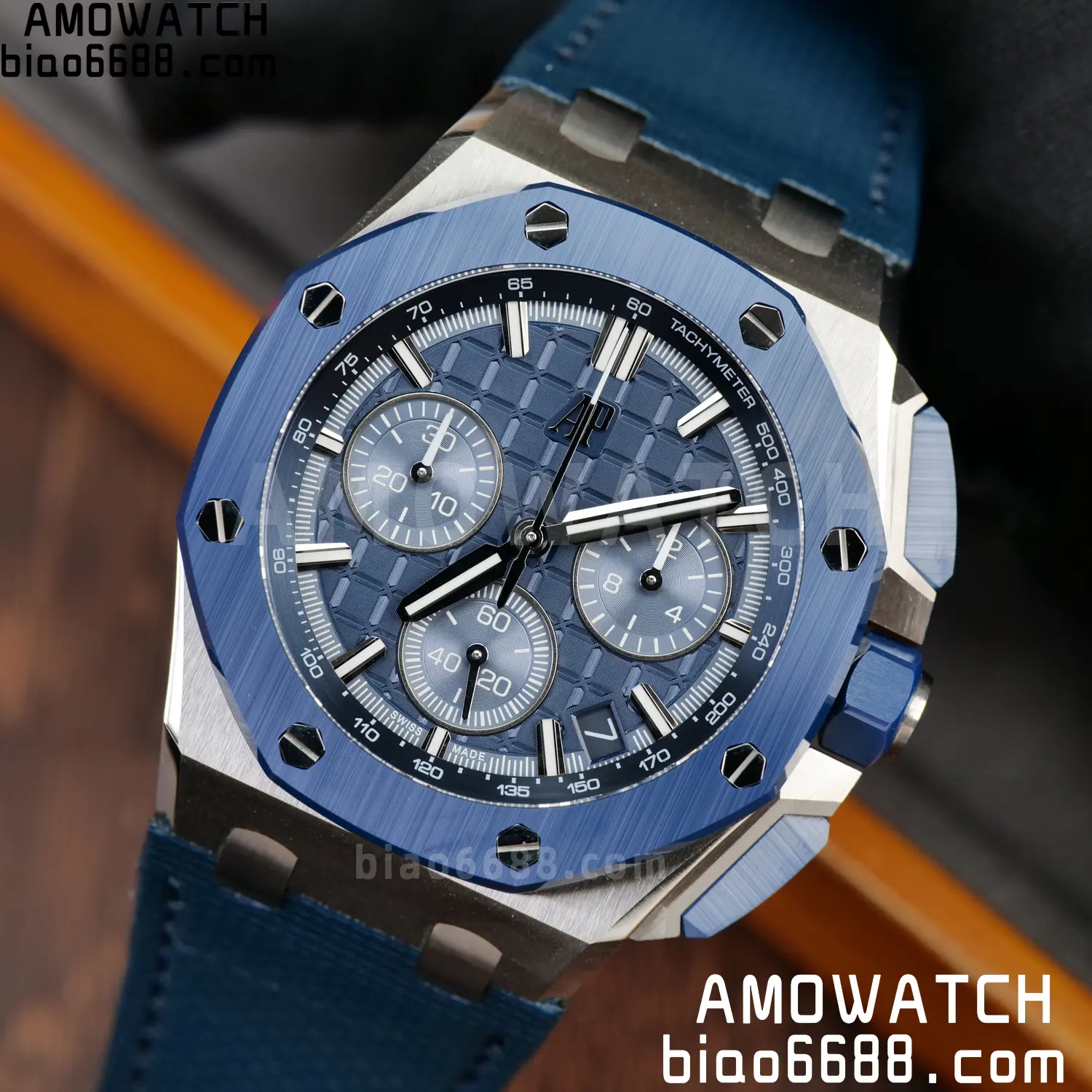 AP Royal Oak Offshore 43mm 26420 SS DDF 1:1 Best Edition Blue Dial on Blue Rubber Super Clone 4401 67 26f770f96b582eb AMO Watch