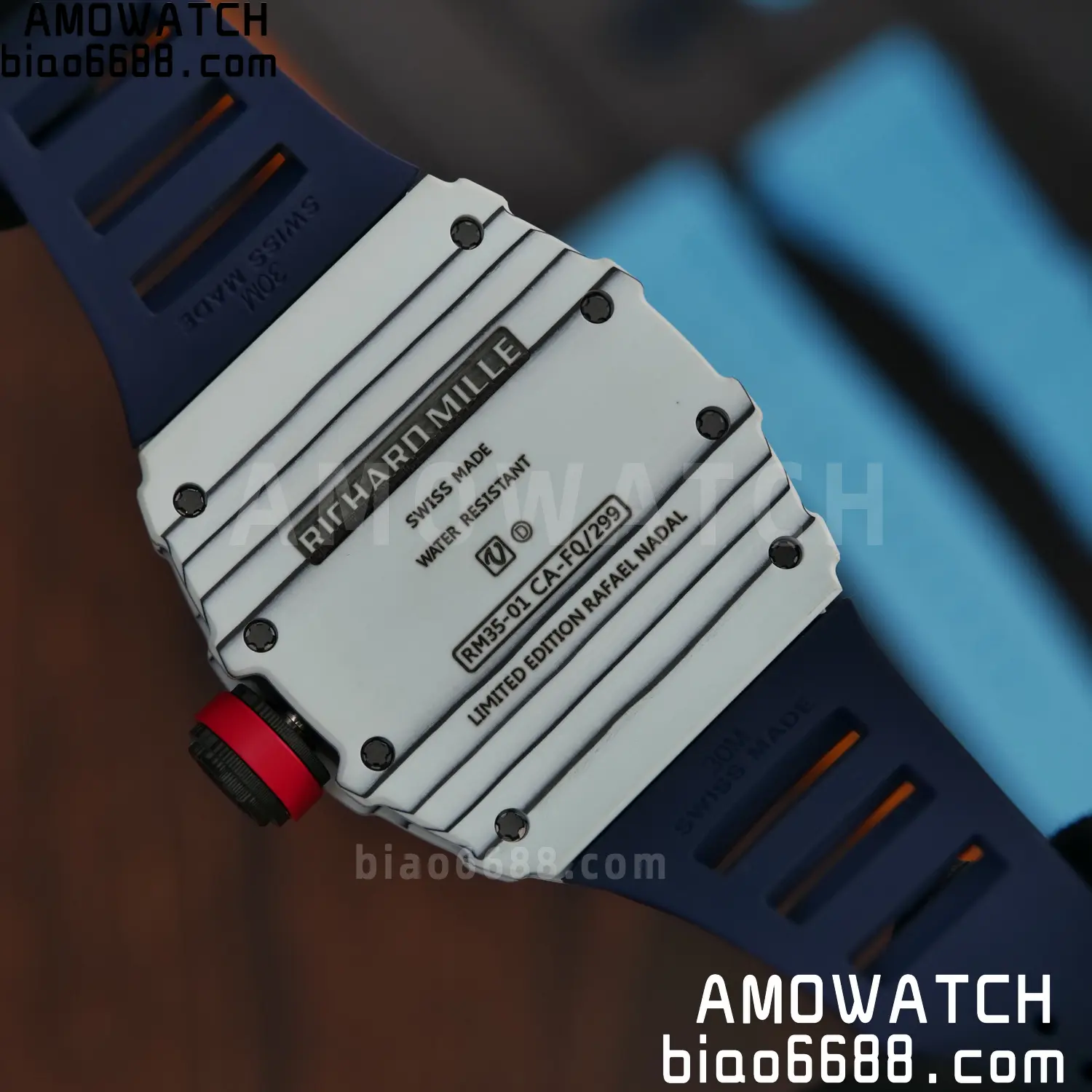 Custom Made RICHARD MILLE RM035 RM35-01 White Carbon BBR 97 2ac933cb79d91ba AMO Watch