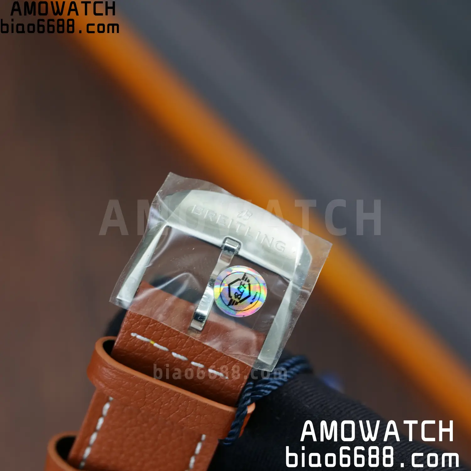BREITLING Top Time B31 BLF 1:1 Best Edition White Dial Orange Hand on Brown Leather Strap 104 2d351a4c5f501f4 阿默表行AmoWatch