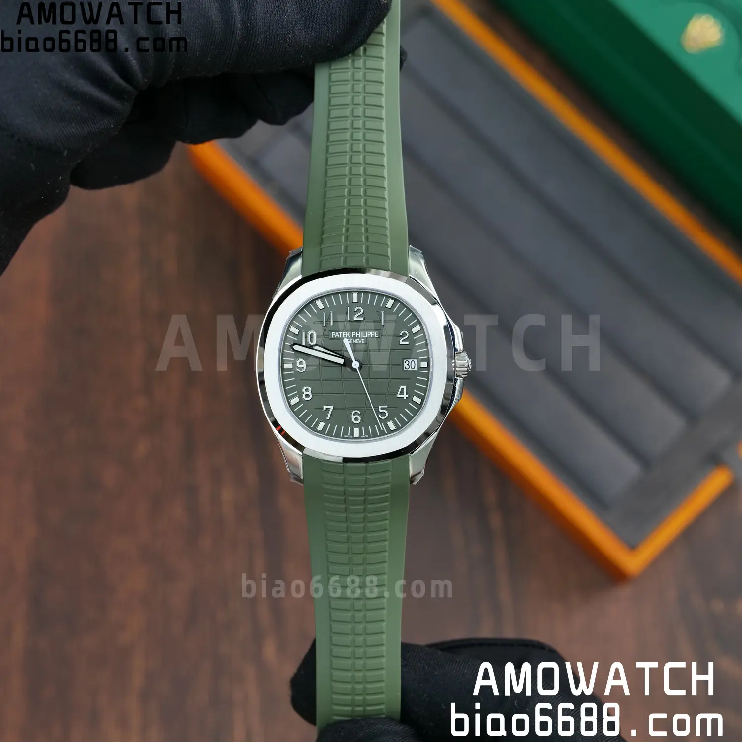 PP Aquanaut 5168G 42mm SS VF 1:1 Best Edition Green Dial on Green Rubber Strap DD324 Weighted 82 2da56fc7ba3ec0b AMO Watch