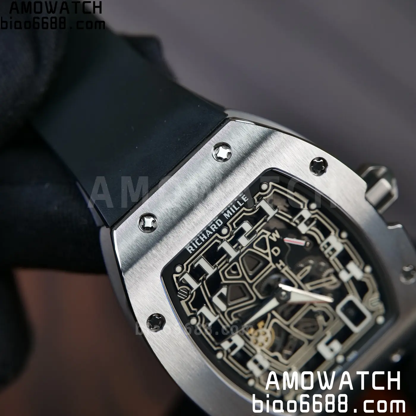RICHARD MILLE RM67-01 AVF Best Edition Skeleton Dial on Black Rubber Strap CRMA6 95 317c6963f93045a 阿默表行AmoWatch