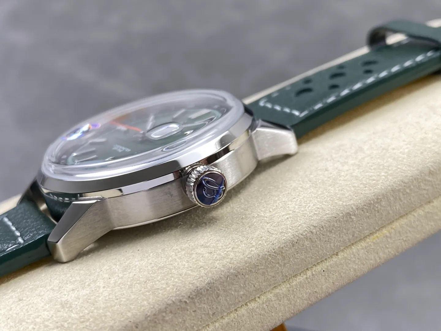 Breitling Top Time B31 BLF 1:1 Best Edition Green Dial Orange Hand on Green Leather Strap AB31 23 3967c6995b1b2a8 阿默表行AmoWatch