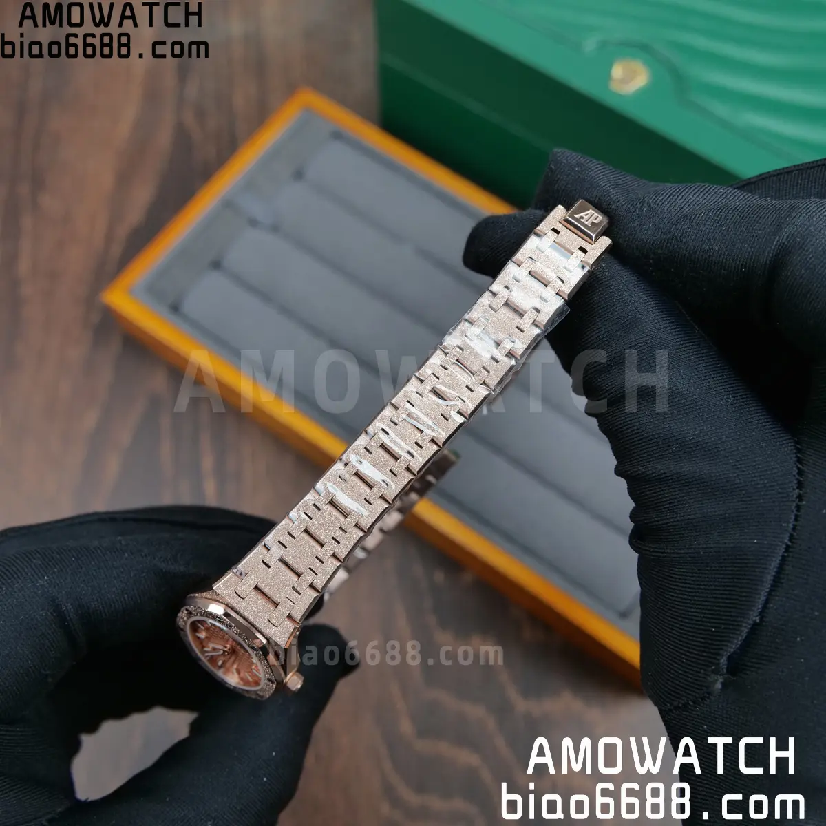 AUDEMARS PIGUET Lady Royal Oak 67630 23mm RG TW Best Edition Silver Dial Swiss Quartz 71 4172f02ce94c8ce AMO Watch
