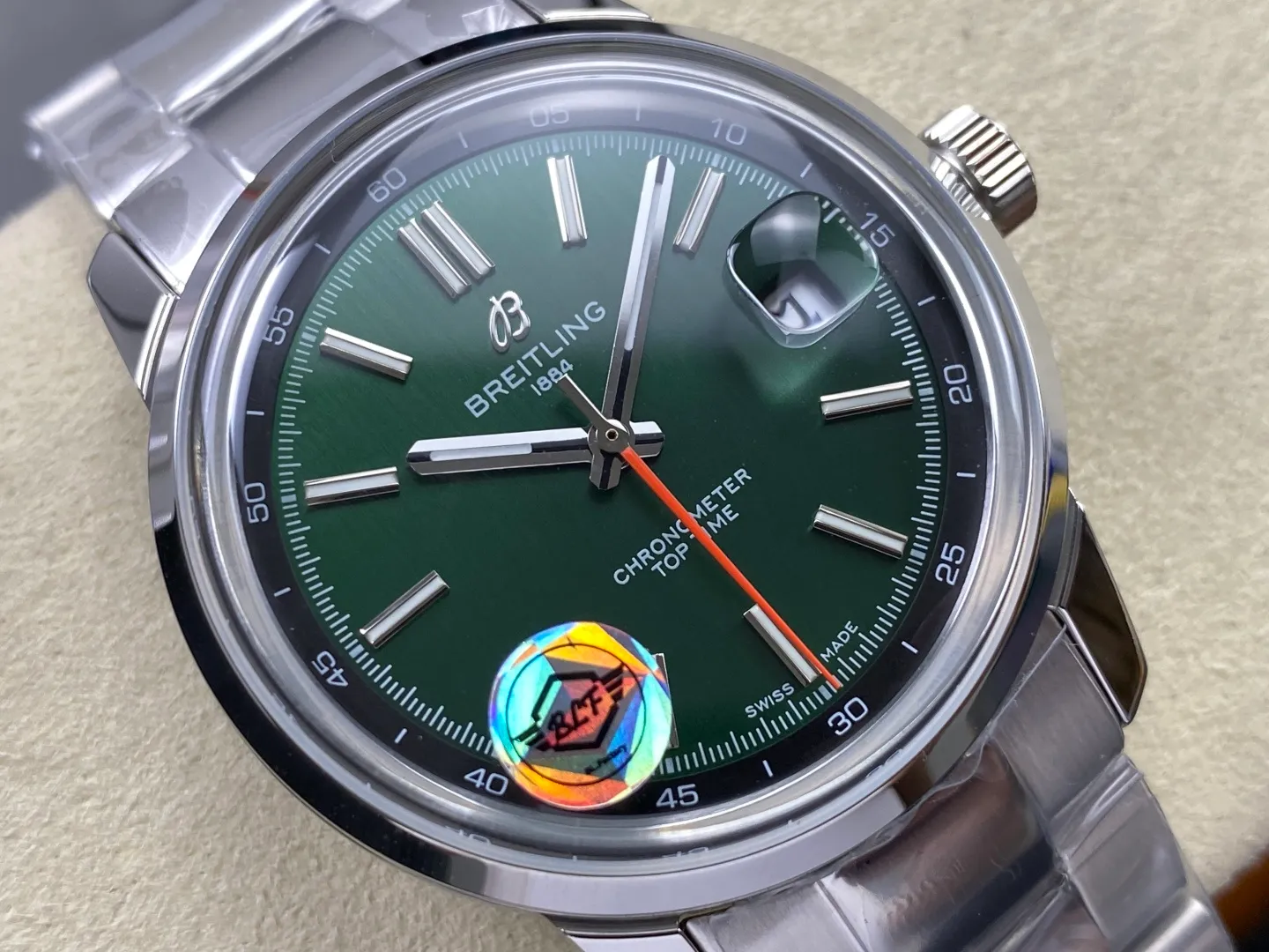 Breitling Top Time B31 BLF 1:1 Best Edition Green Dial on SS Bracelet AB31 26 4259fc6c4da2e5d 阿默表行AmoWatch