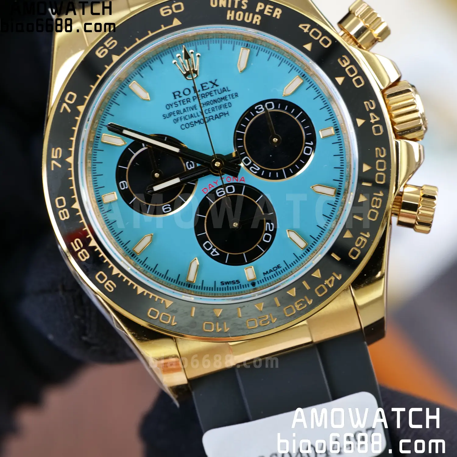 Custom Made Rolex Daytona M126518LN QF 4131 18K Yellow Gold Plated (Weighted) 93 42d0c1da3e69230 AMO Watch