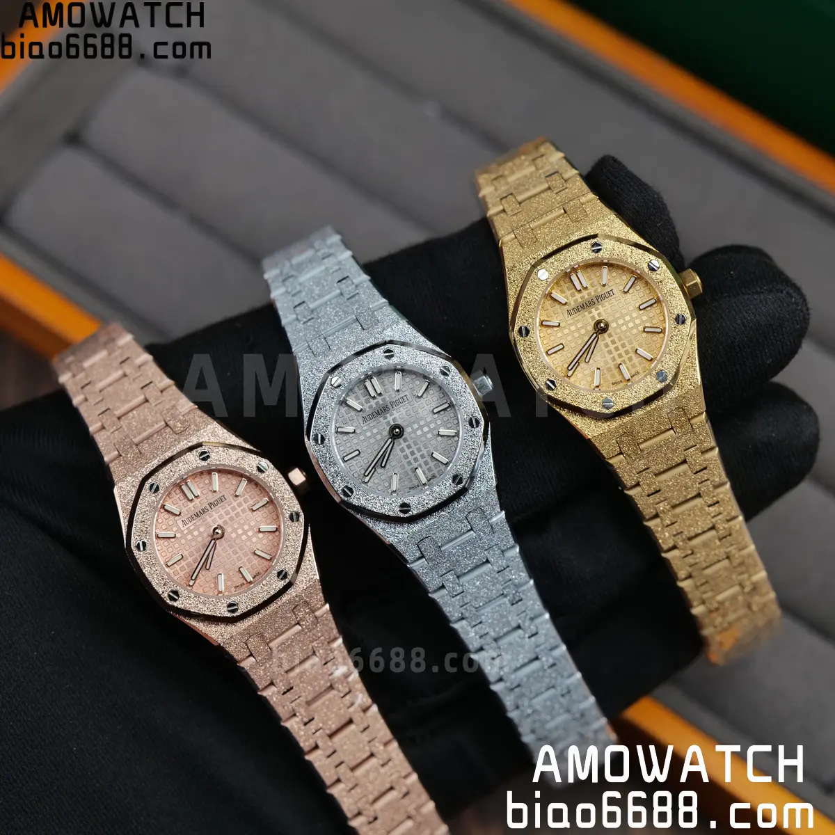 AUDEMARS PIGUET Lady Royal Oak 67630 23mm YG TW Best Edition Silver Dial Swiss Quartz 99 4548bcc873df742 AMO Watch