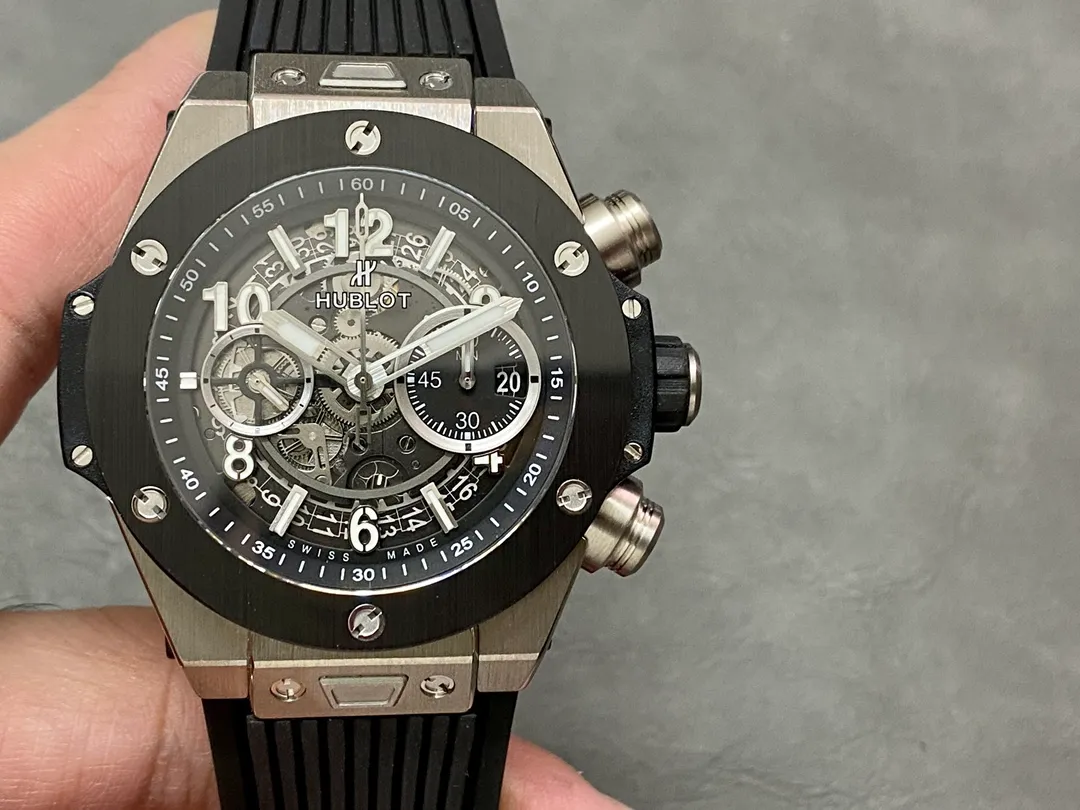 HUBLOT Big Bang Unico 42mm SS BBF 1:1 Best Edition Skeleton Dial on Black Rubber Strap A1280 V2 21 47dea1ede02d0c6 AMO Watch