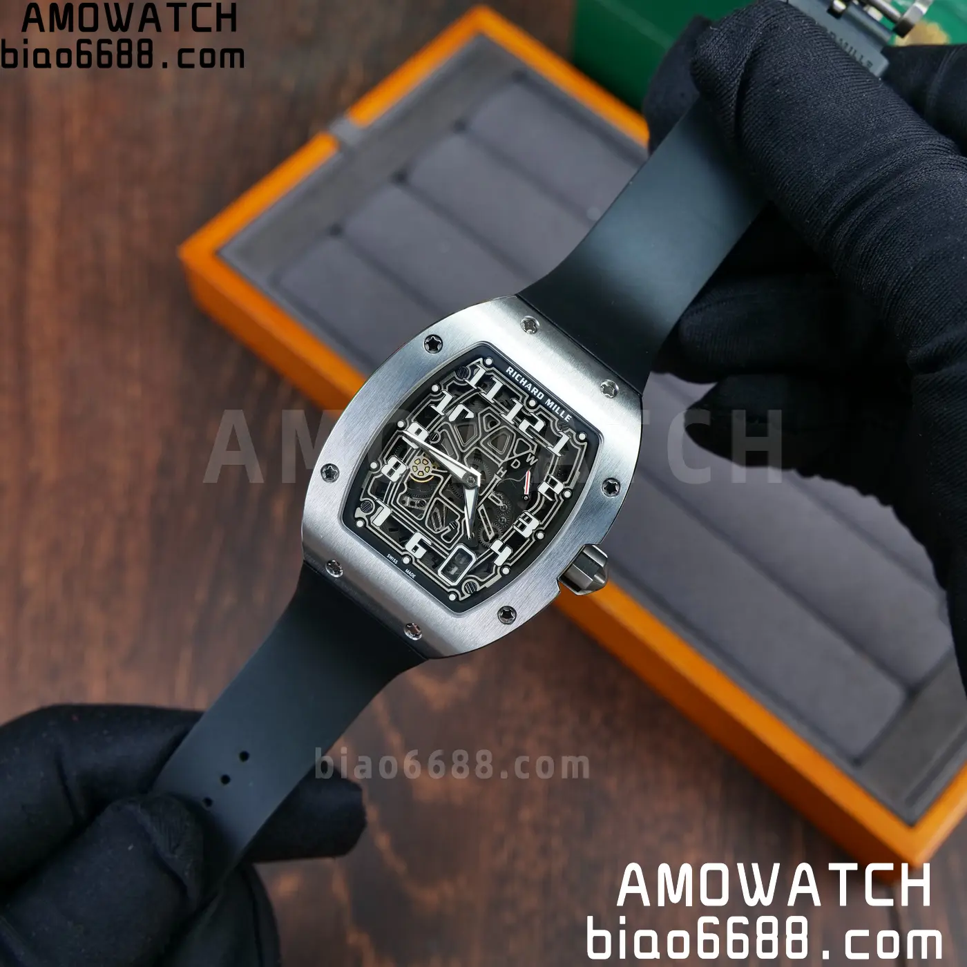 RICHARD MILLE RM67-01 AVF Best Edition Skeleton Dial on Black Rubber Strap CRMA6 82 48e35b510d4cd85 阿默表行AmoWatch