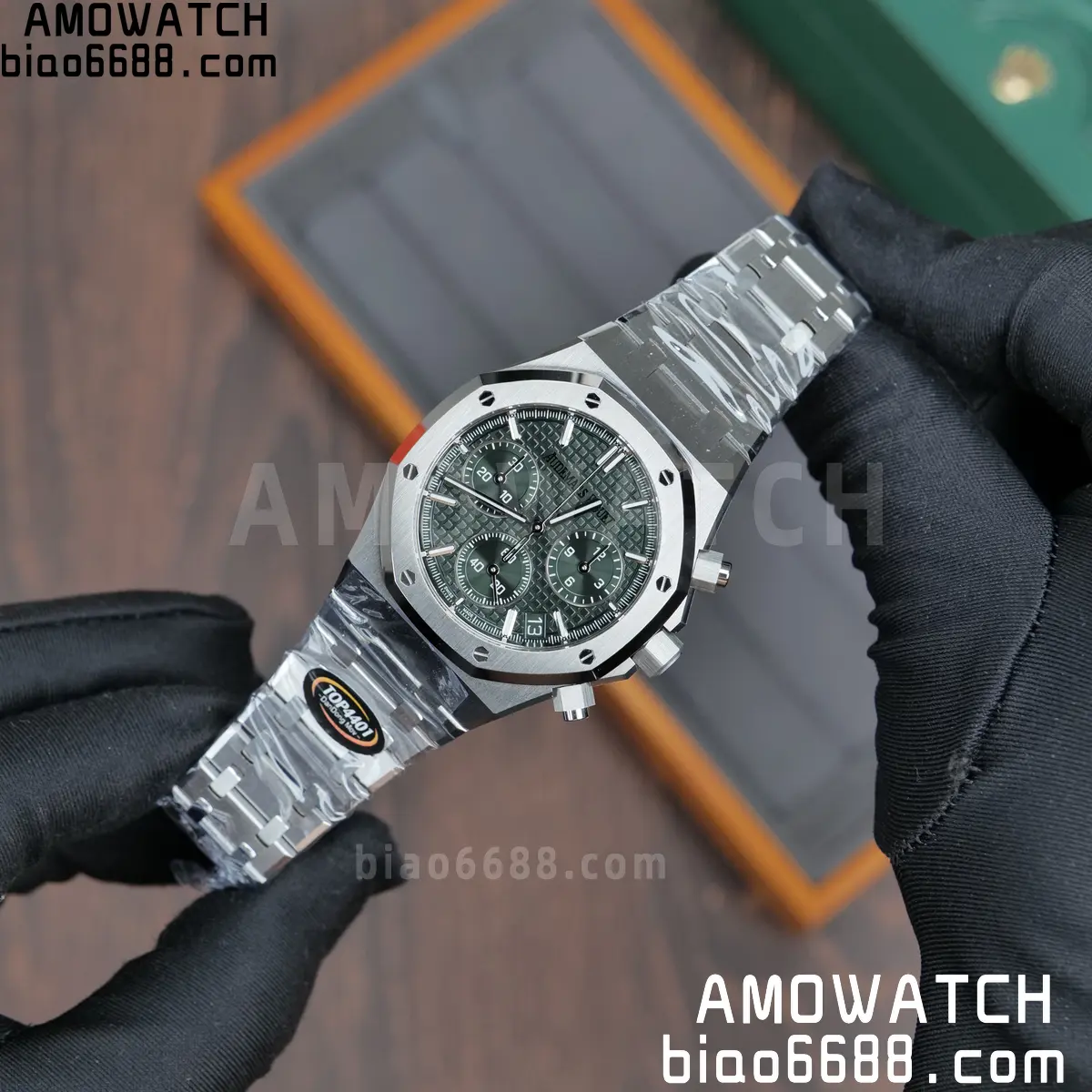 Royal Oak Chrono 26240 SS TOPF 1:1 Best Edition Green Dial on SS Bracelet SA4401 Super Clone 89 4a9ff819d749407 阿默表行AmoWatch