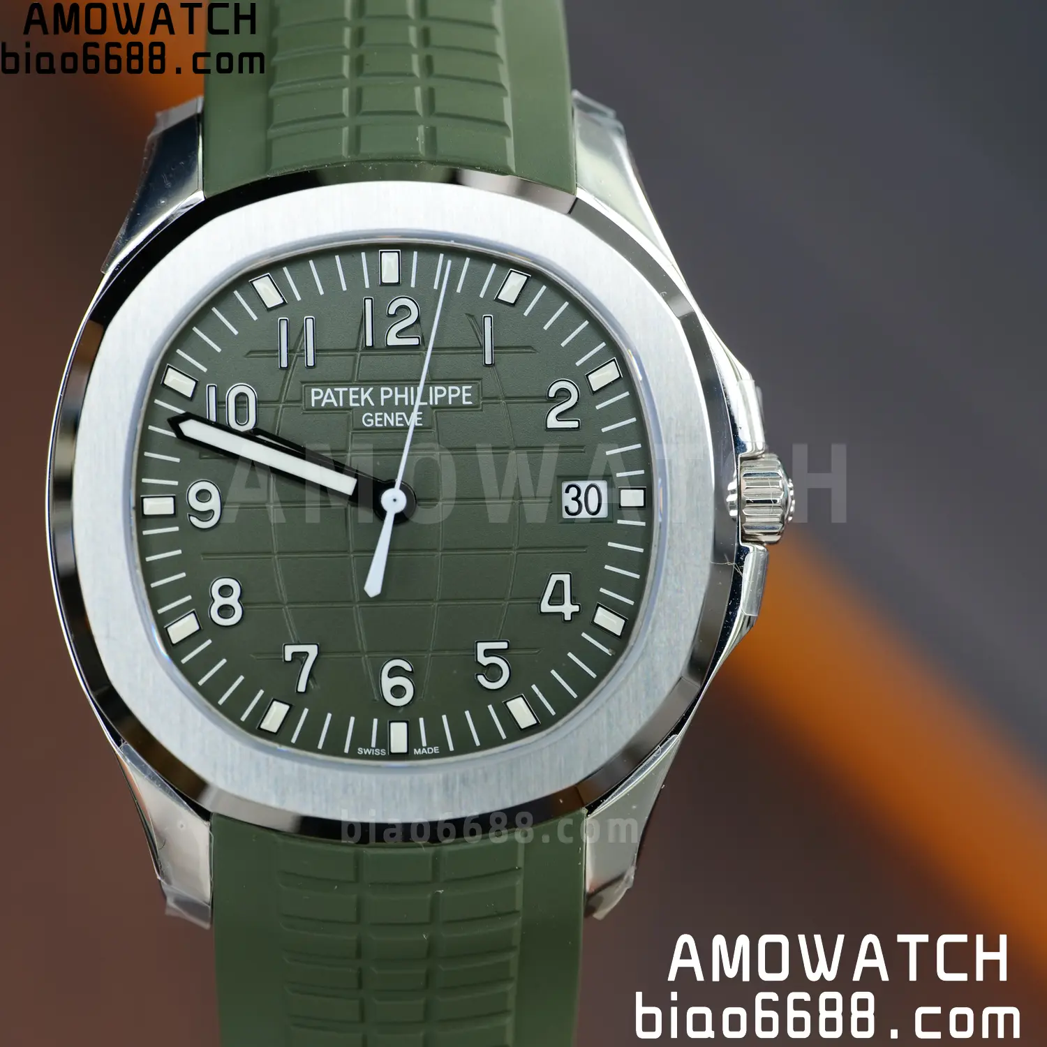 PP Aquanaut 5168G 42mm SS VF 1:1 Best Edition Green Dial on Green Rubber Strap DD324 Weighted 89 4de6c862c129af5 AMO Watch