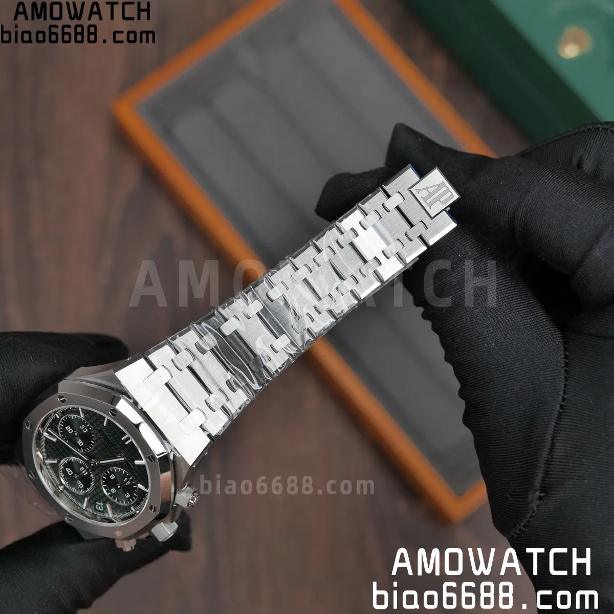 Royal Oak Chrono 26240 SS TOPF 1:1 Best Edition Green Dial on SS Bracelet SA4401 Super Clone 94 4e7e8224791b241 阿默表行AmoWatch